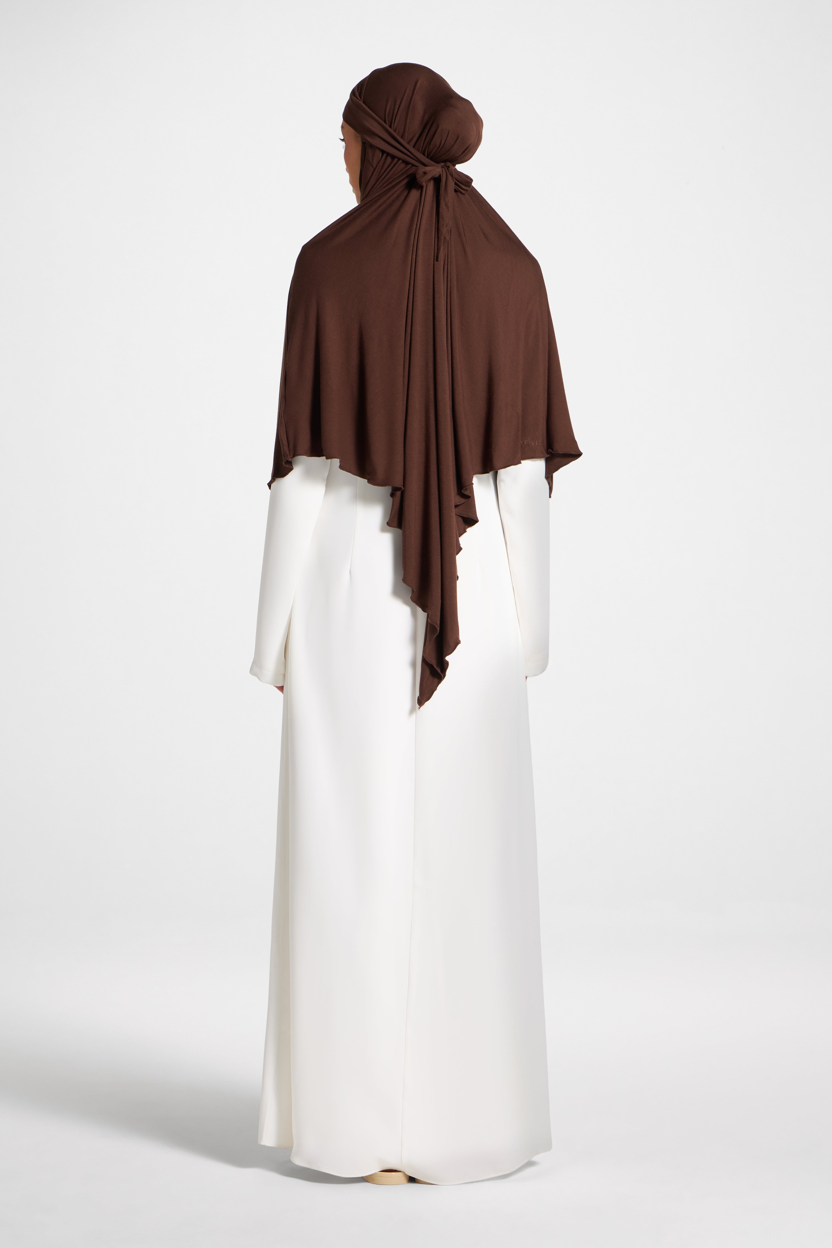 Jersey Khimar - Chocolate Hijabs Veiled