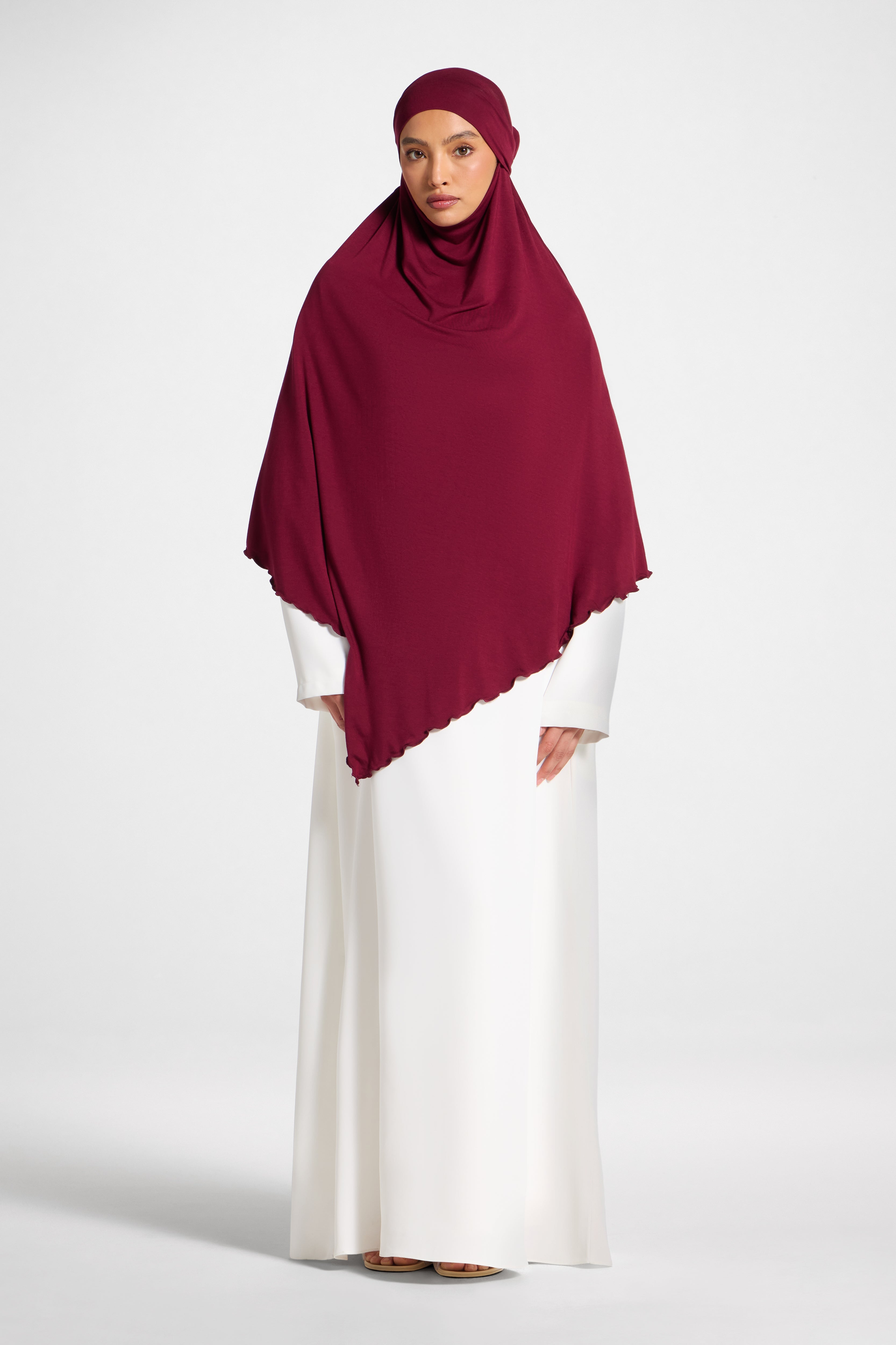 Jersey Khimar - Fig Hijabs Veiled