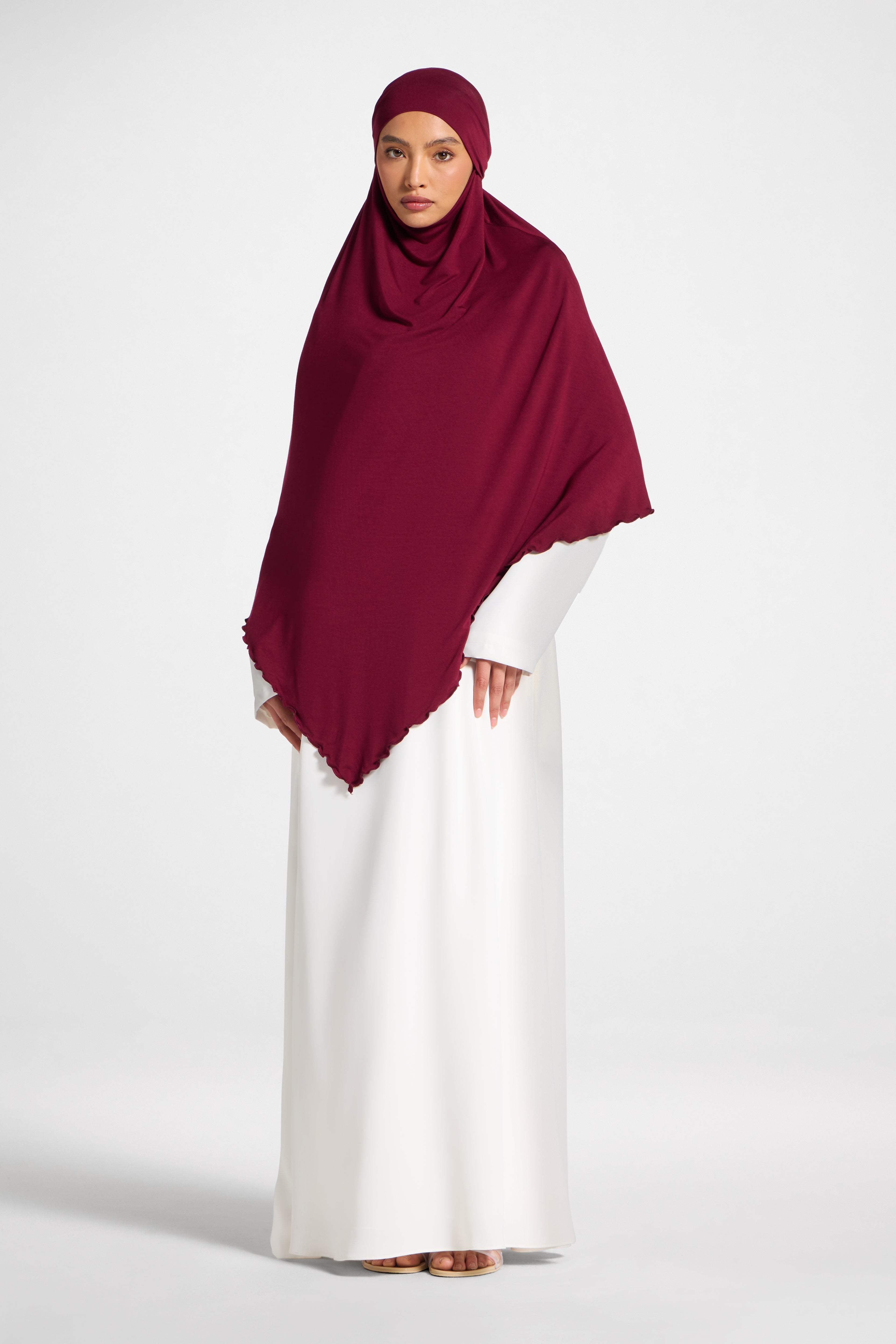 Jersey Khimar - Fig Hijabs Veiled