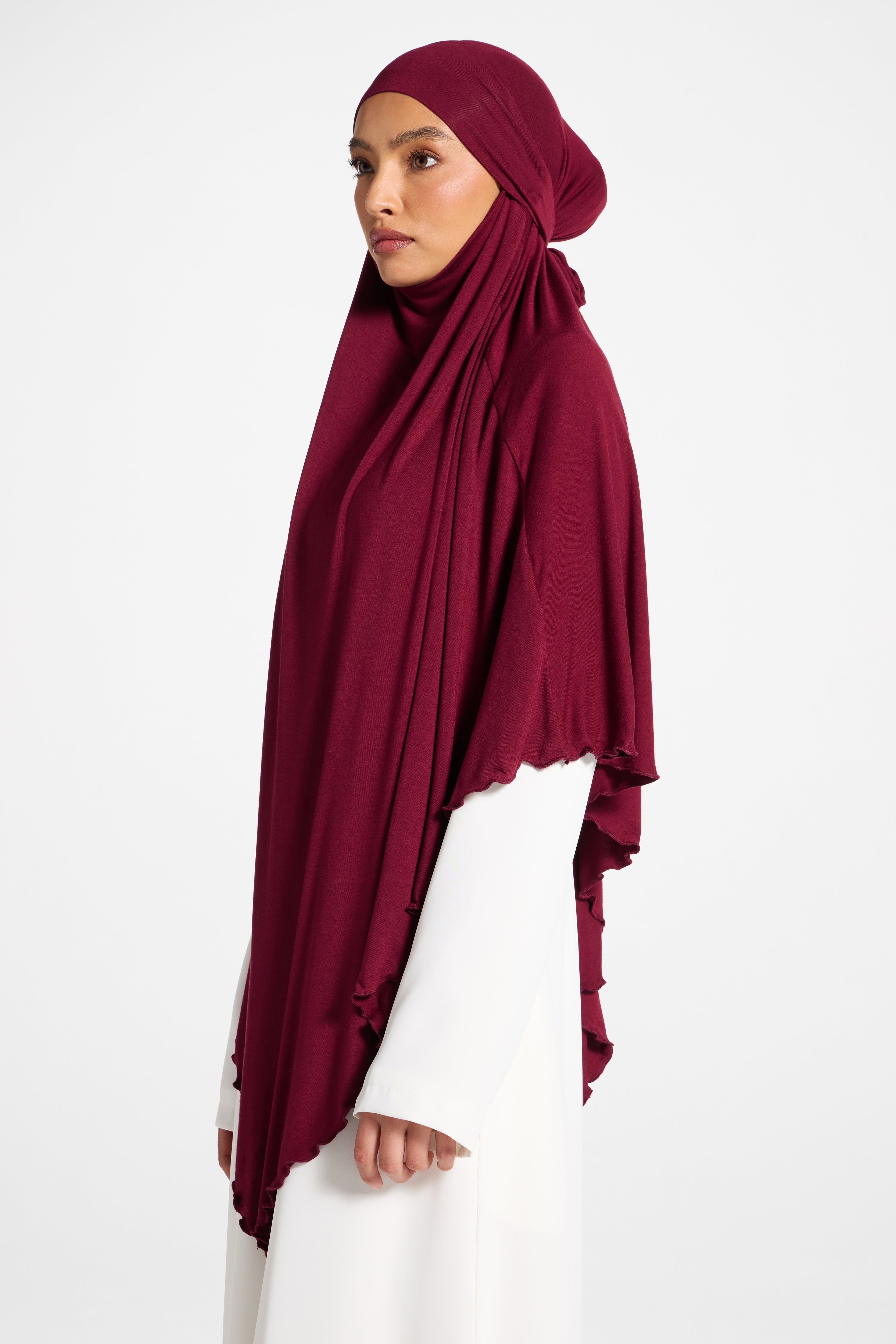 Jersey Khimar - Fig Hijabs Veiled