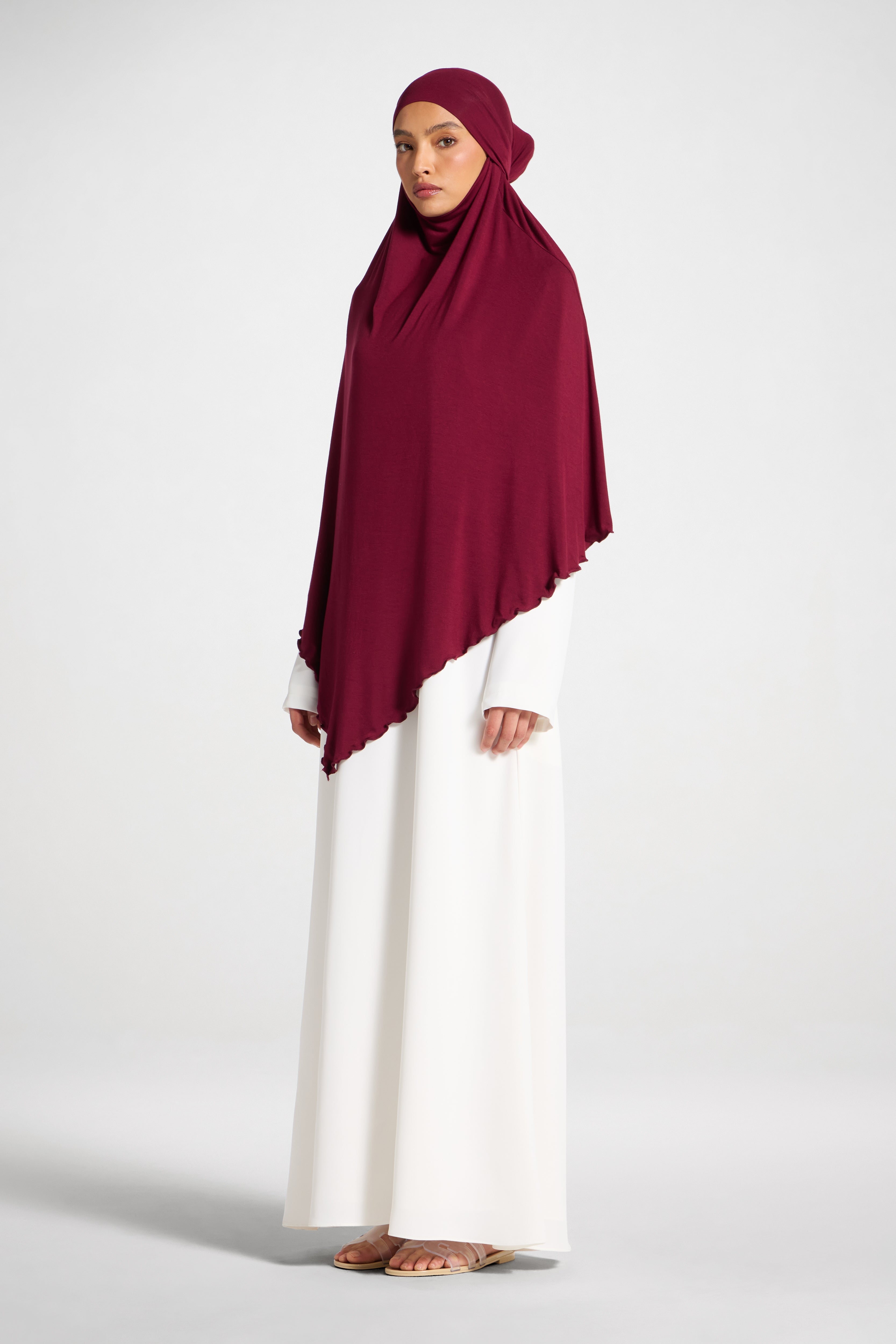 Jersey Khimar - Fig Hijabs Veiled