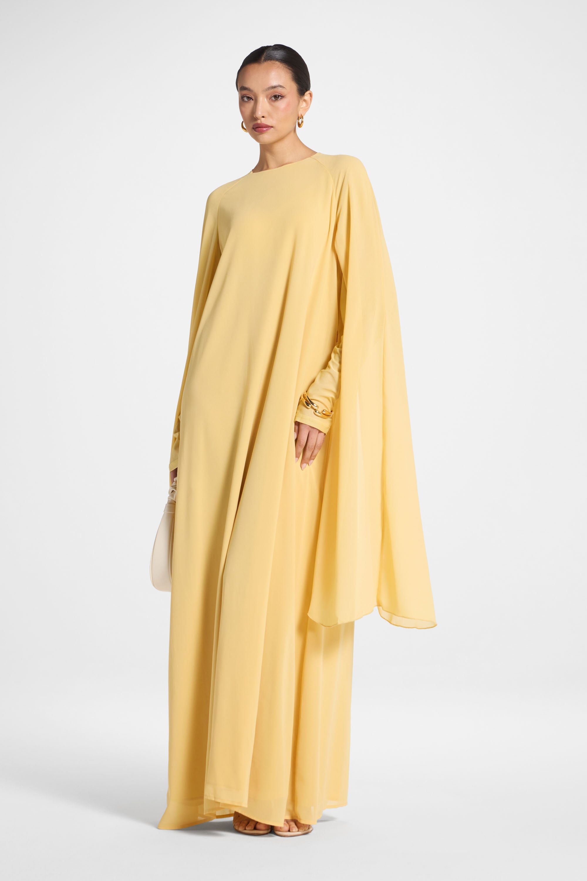 Julia Cape Maxi Dress - Citrus Abayas Veiled
