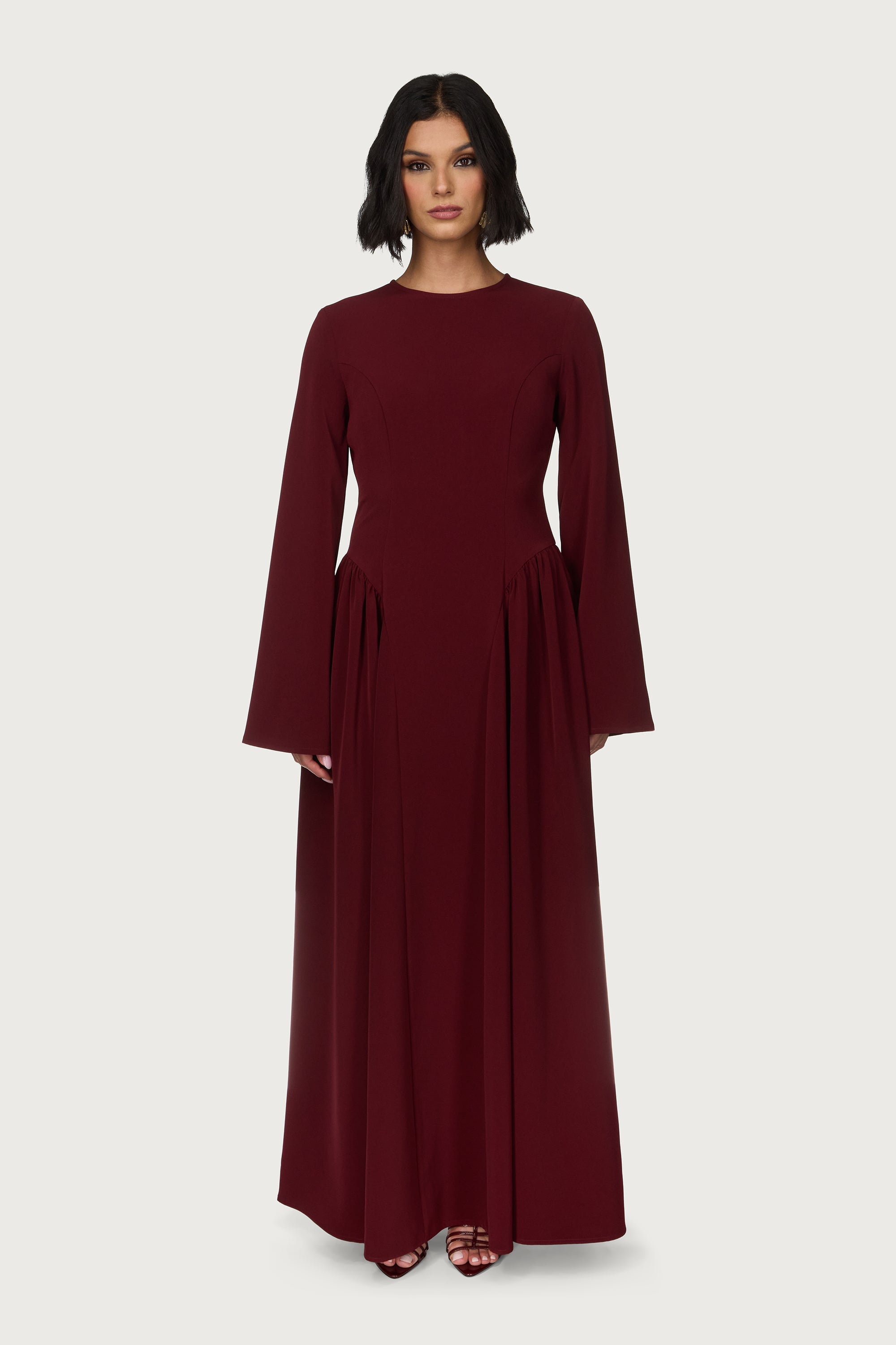 Kendall Maxi Dress - Cherry Lacquer Abayas Veiled