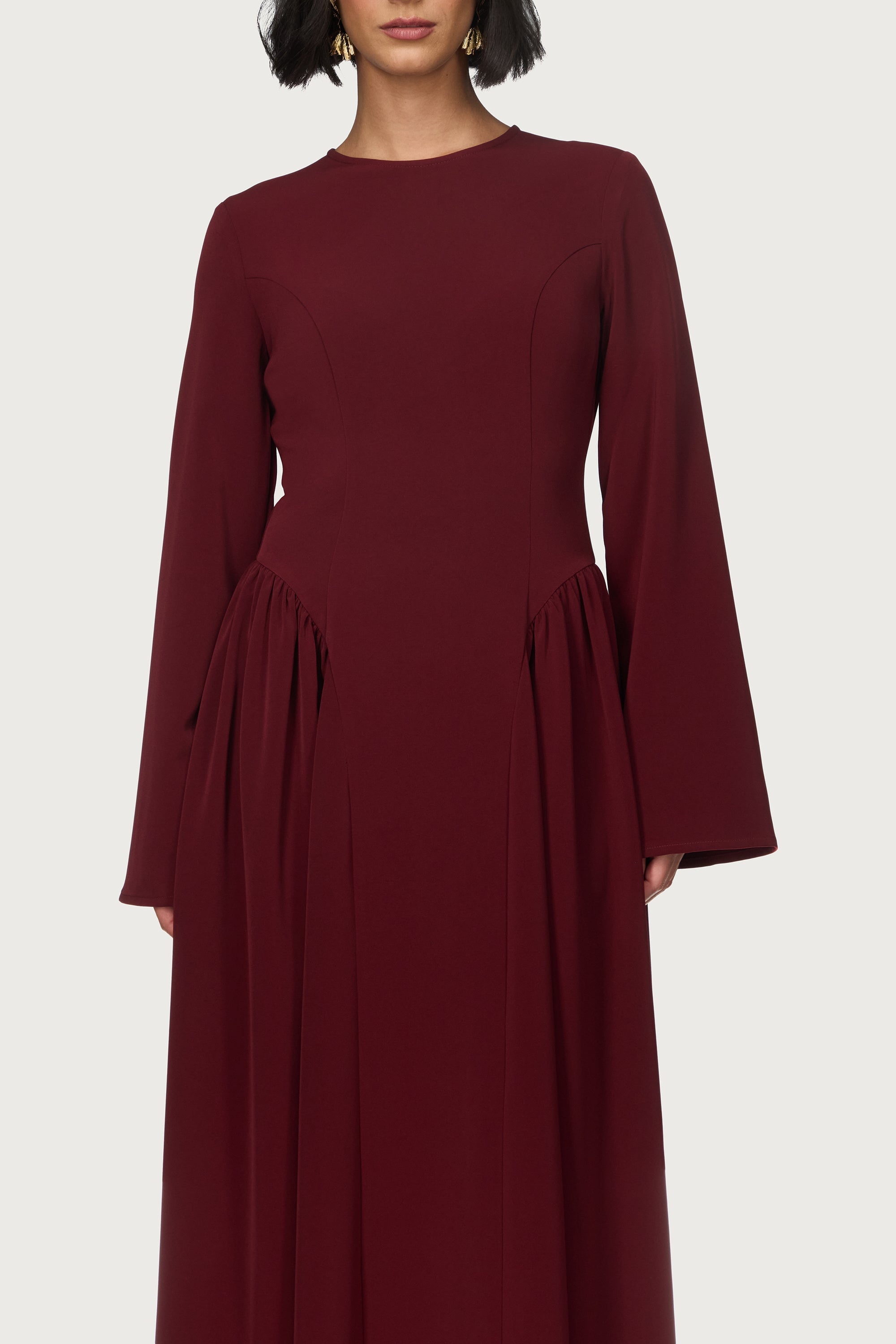 Kendall Maxi Dress - Cherry Lacquer Abayas Veiled