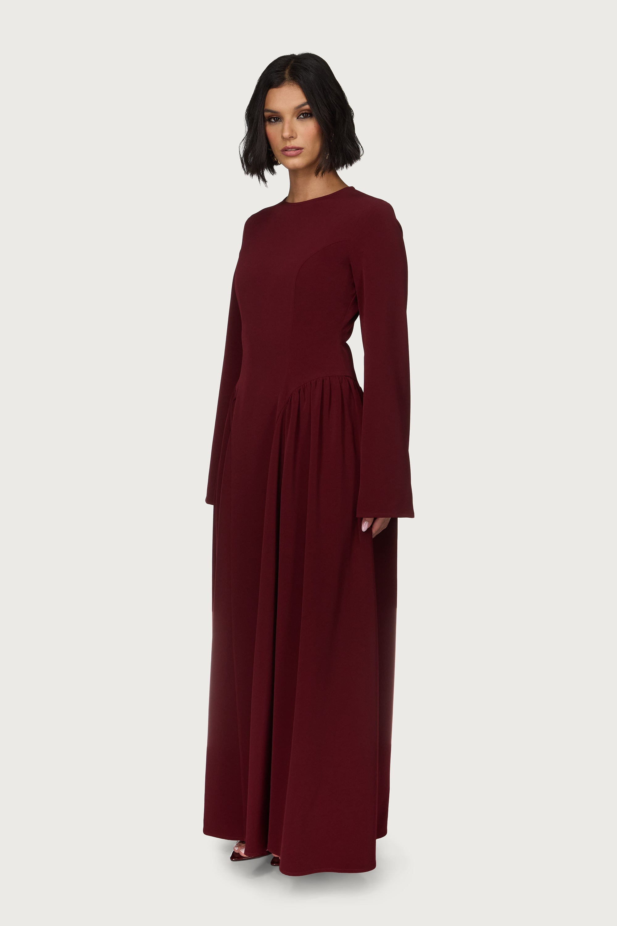 Kendall Maxi Dress - Cherry Lacquer Abayas Veiled