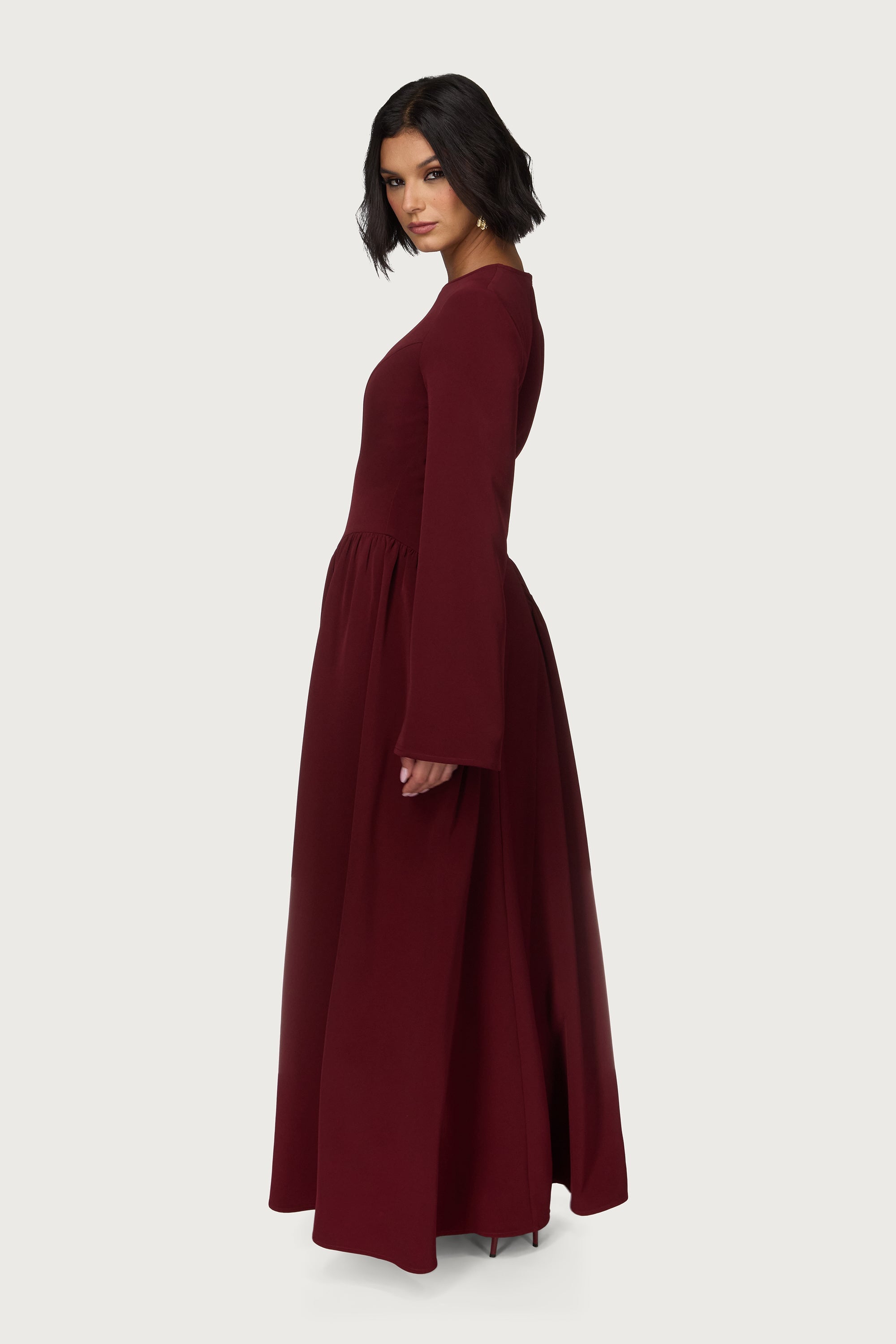 Kendall Maxi Dress - Cherry Lacquer Abayas Veiled