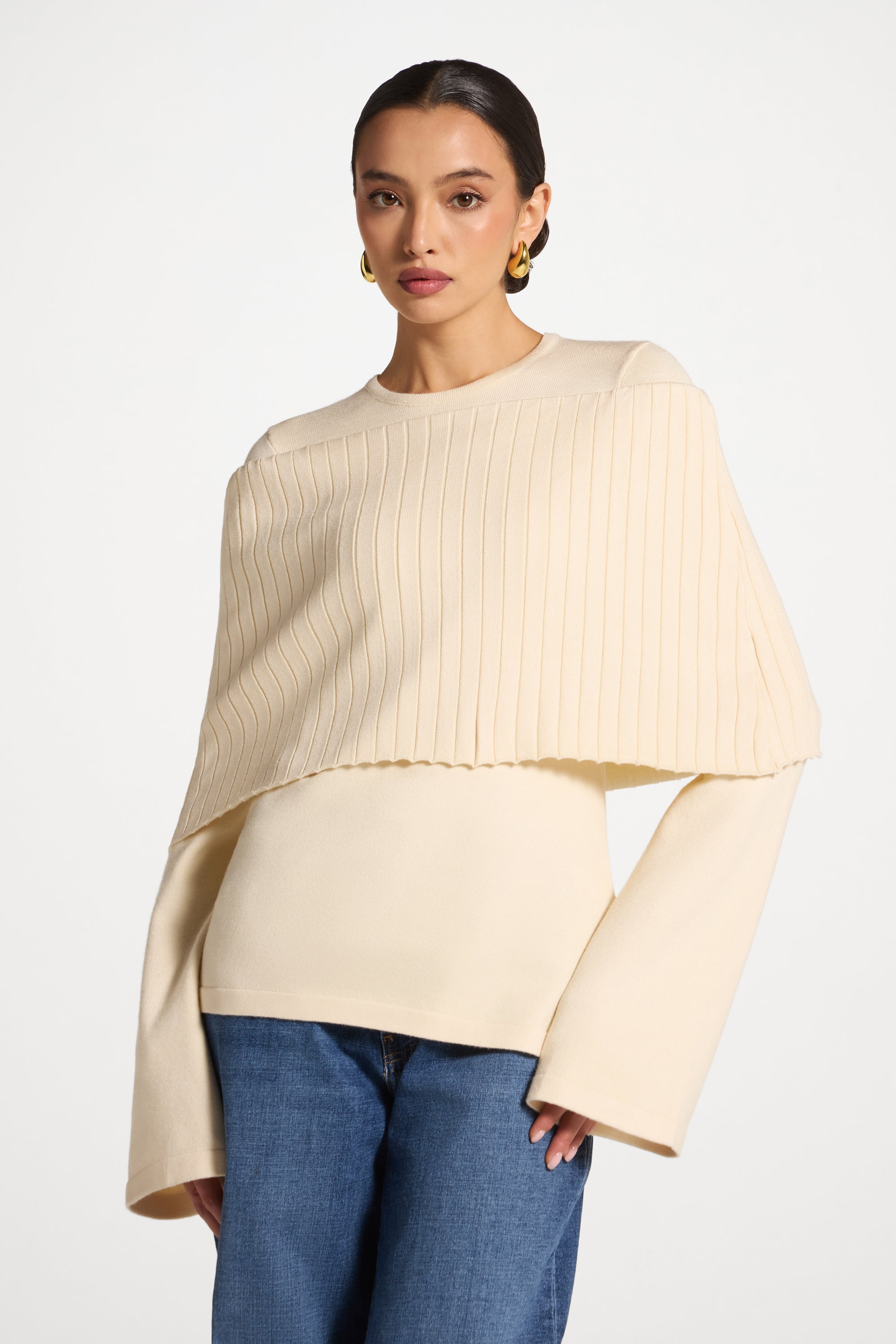 Knit Drape Top - Moonlight Abayas Veiled