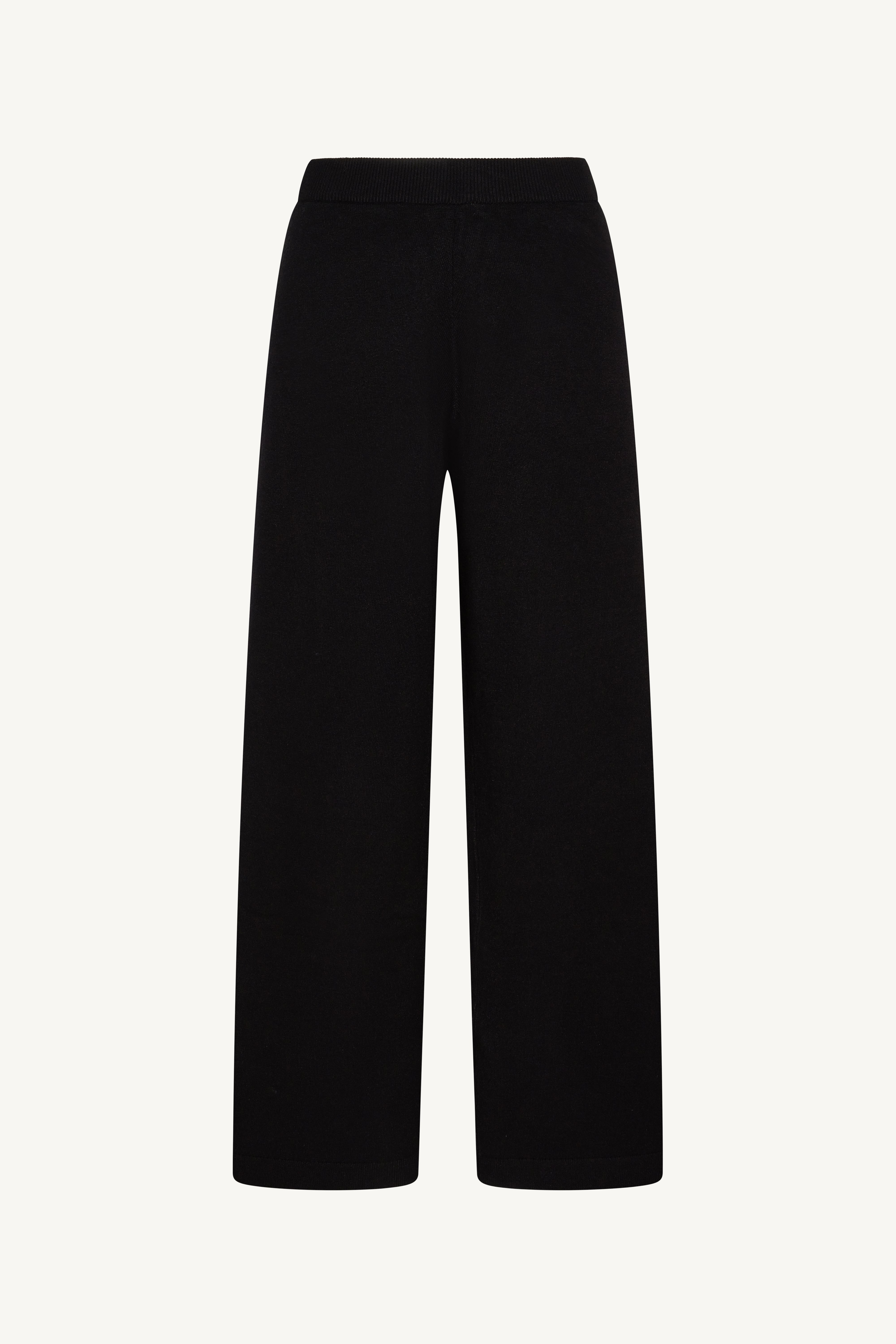 Knit Top & Pants Set - Black Abayas Veiled