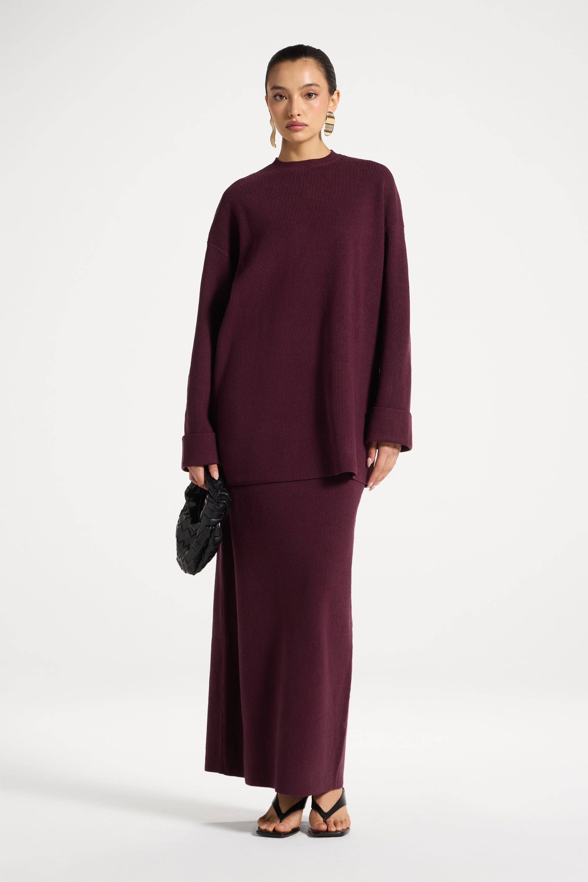 Knit Top & Skirt Set - Fig Abayas Veiled