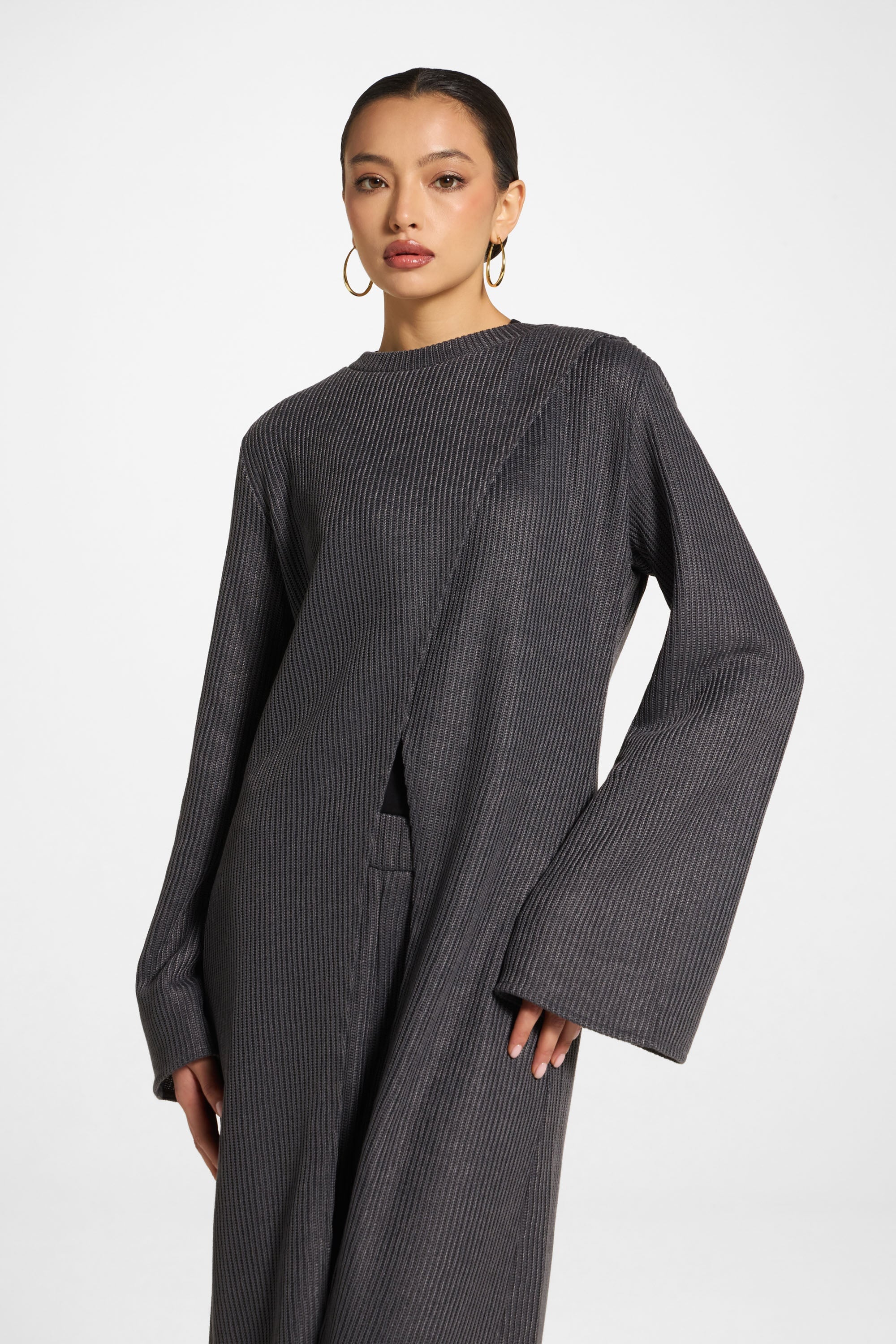 Knit Tunic & Pants Set - Iron Abayas Veiled