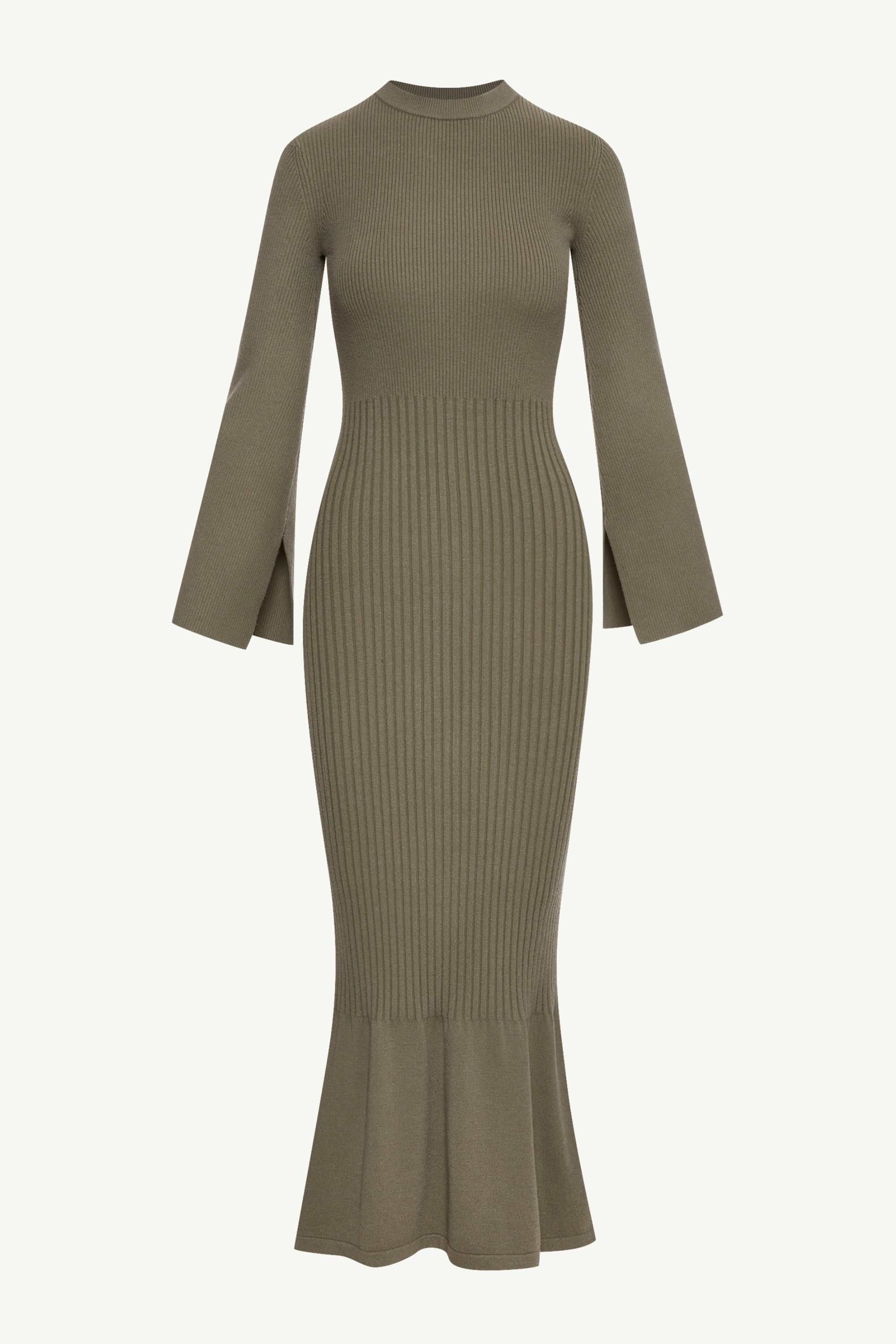 Kourtney Ribbed Knit Maxi Dress - Dark Forest Clothing saigonodysseyhotel 