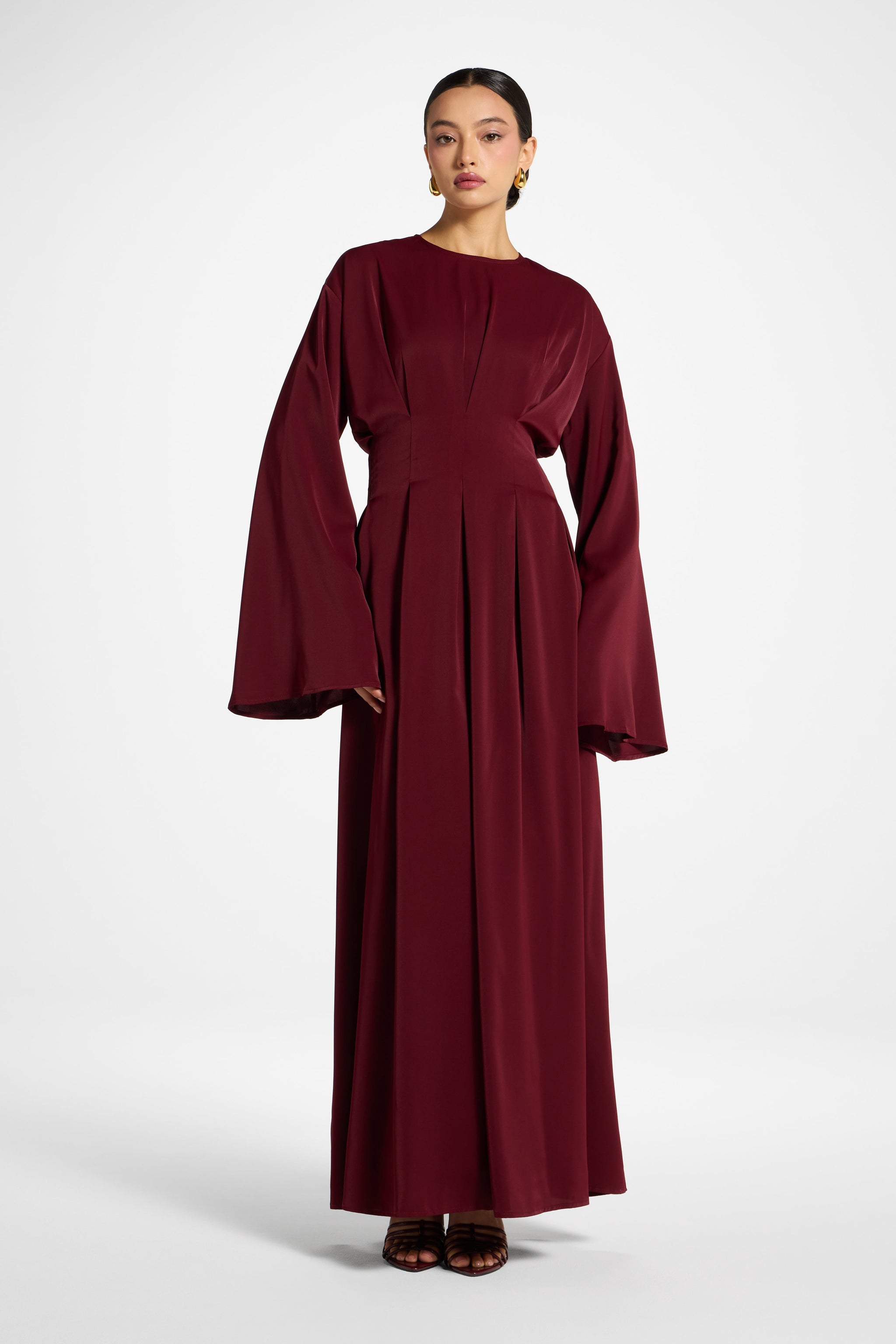 Lace Up Back Maxi Dress