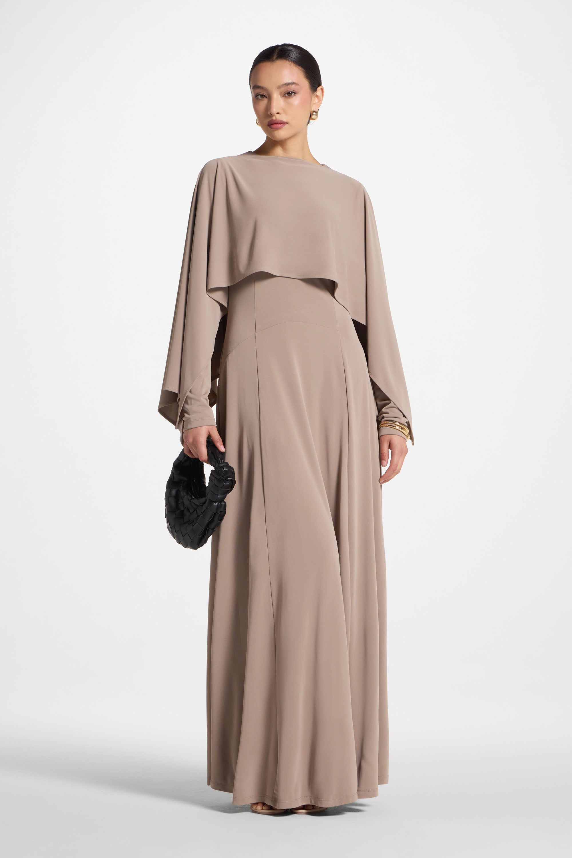 Lana Cape Maxi Dress - Moonrock Abayas Veiled