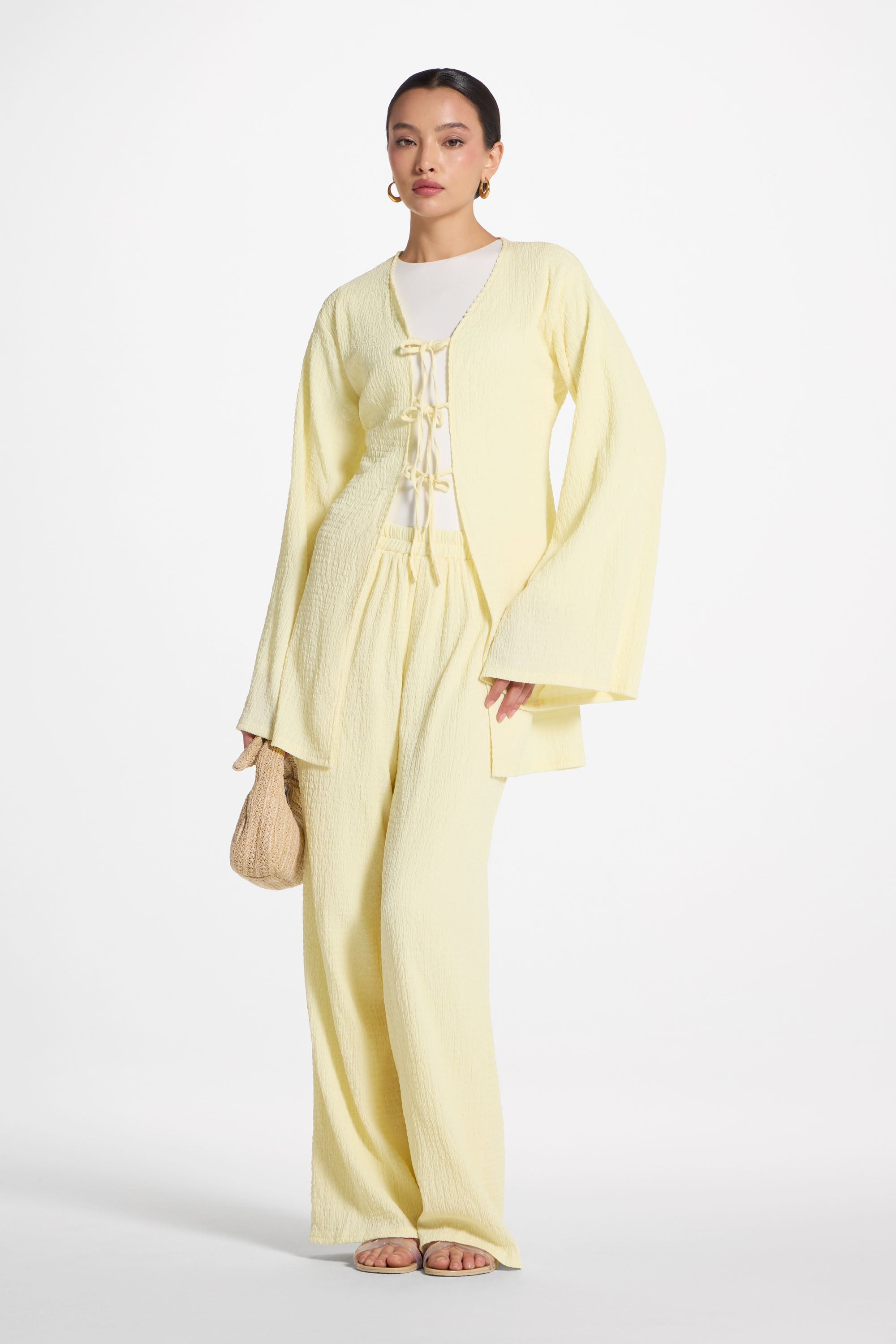Layla Matching Top & Pants Set - Limon Abayas Veiled