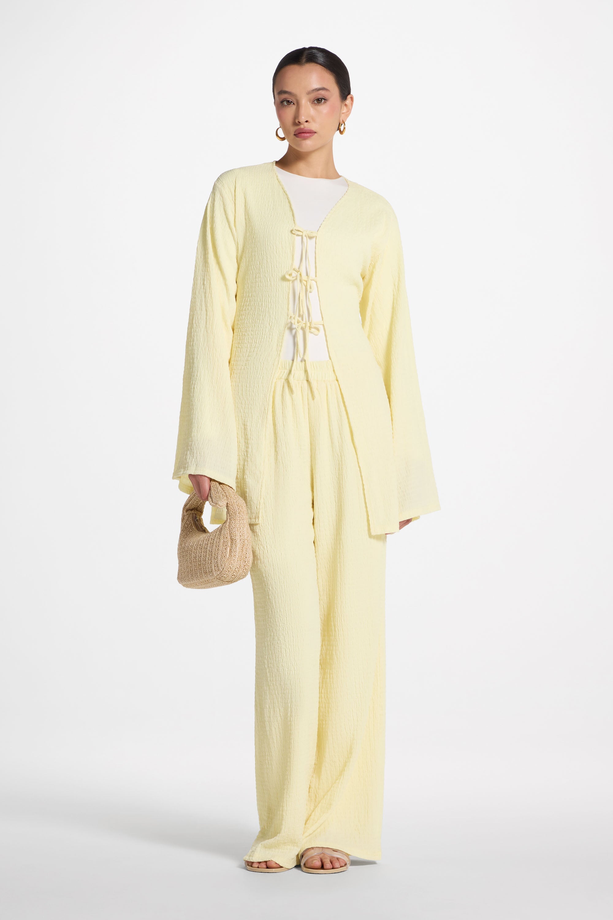 Layla Matching Top & Pants Set - Limon Abayas Veiled