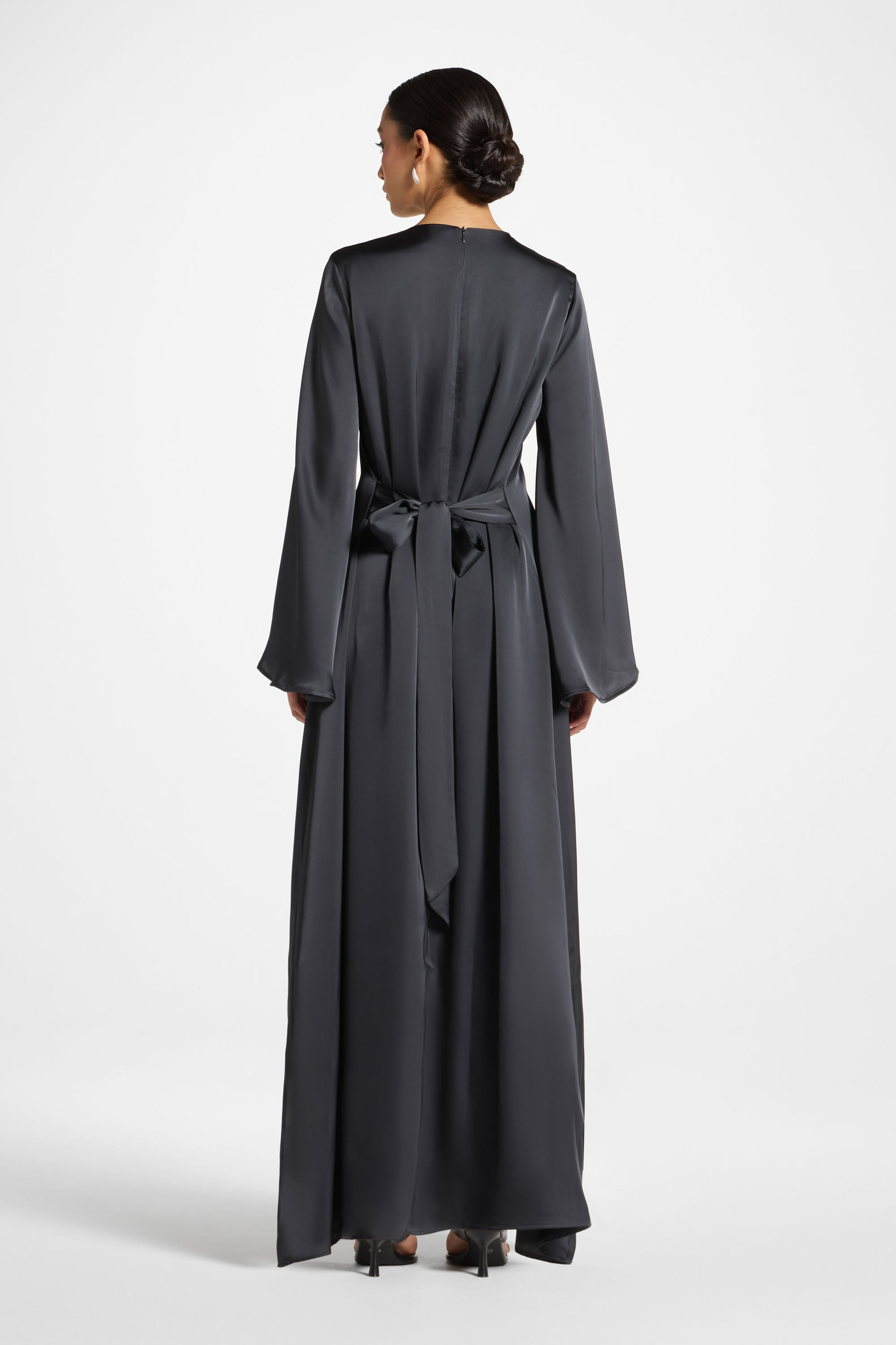 Layla Maxi Dress - Iron Abayas Veiled