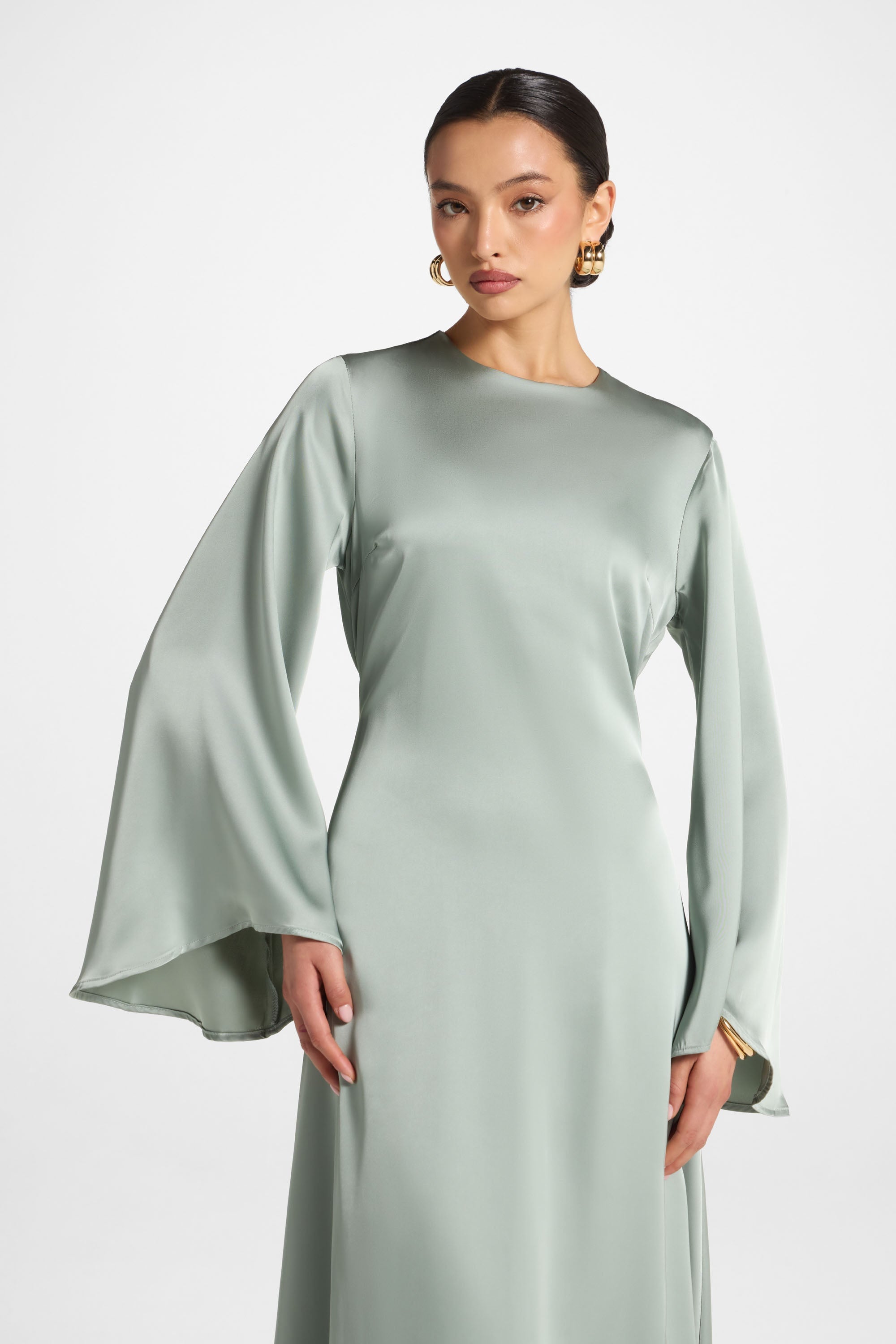 Layla Maxi Dress - Sage Abayas Veiled