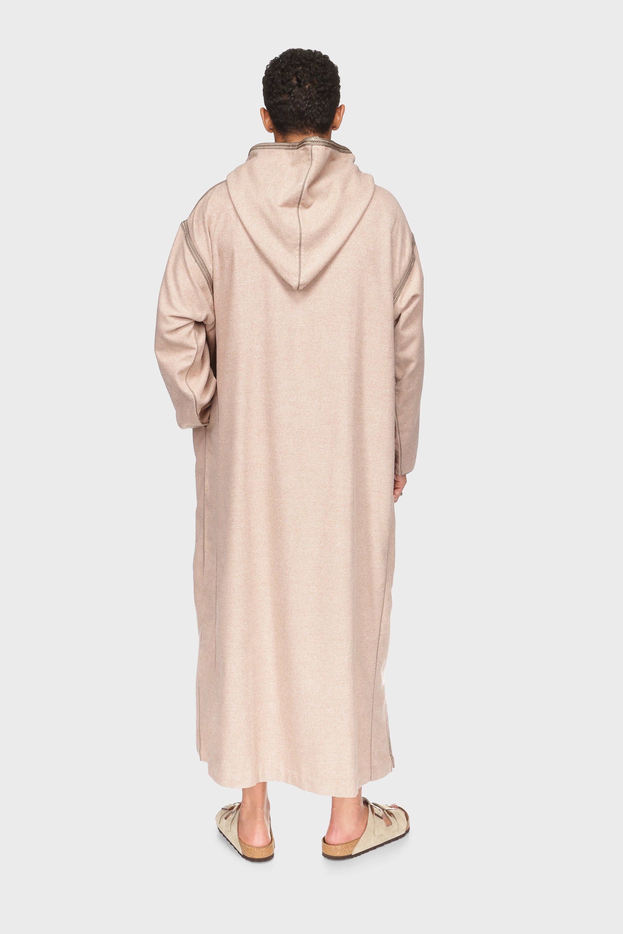 Liverpool Hooded Moroccan Thobe - Camel Mens Veiled