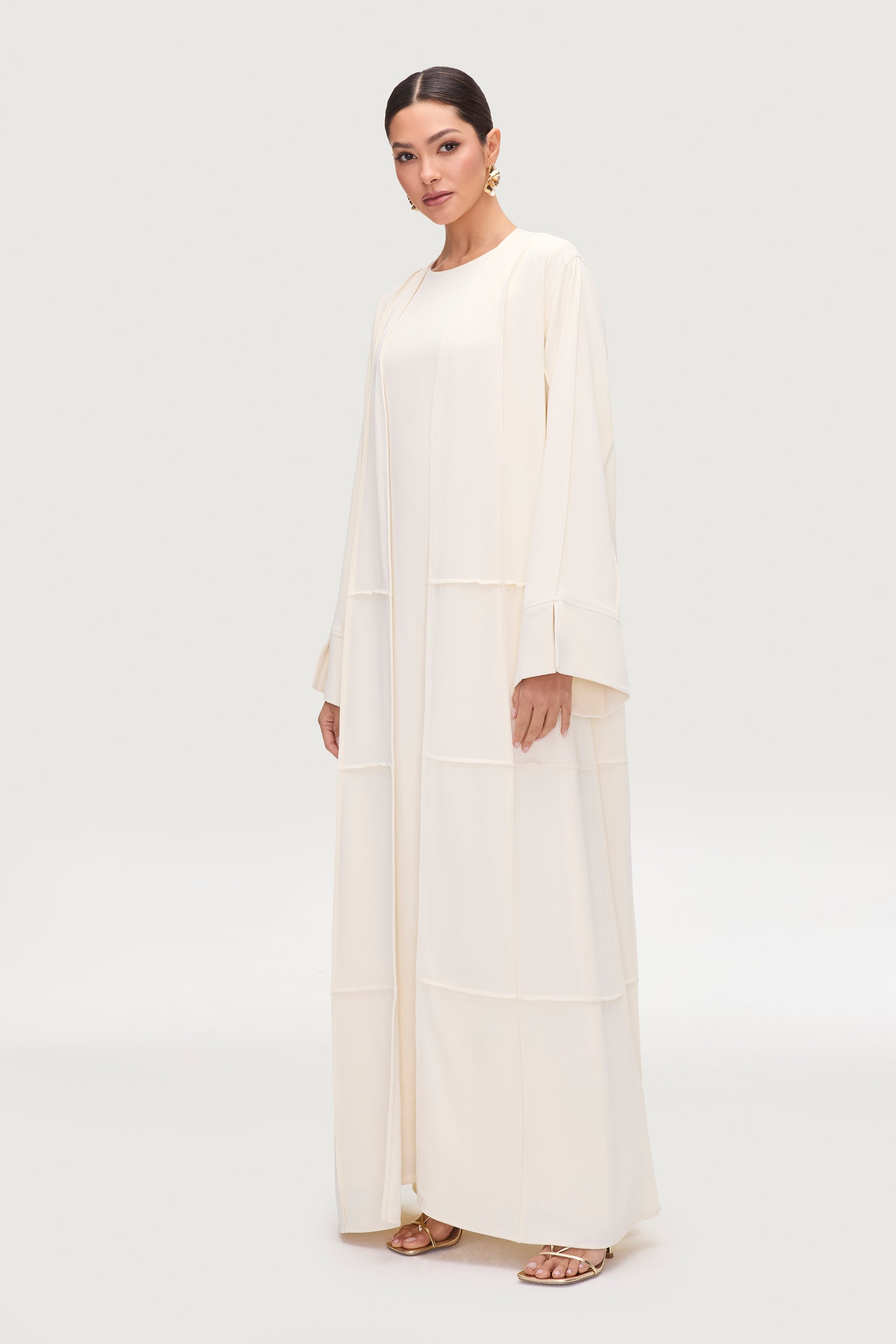 Lylah Everyday Open Abaya - Moonlight Abayas Veiled