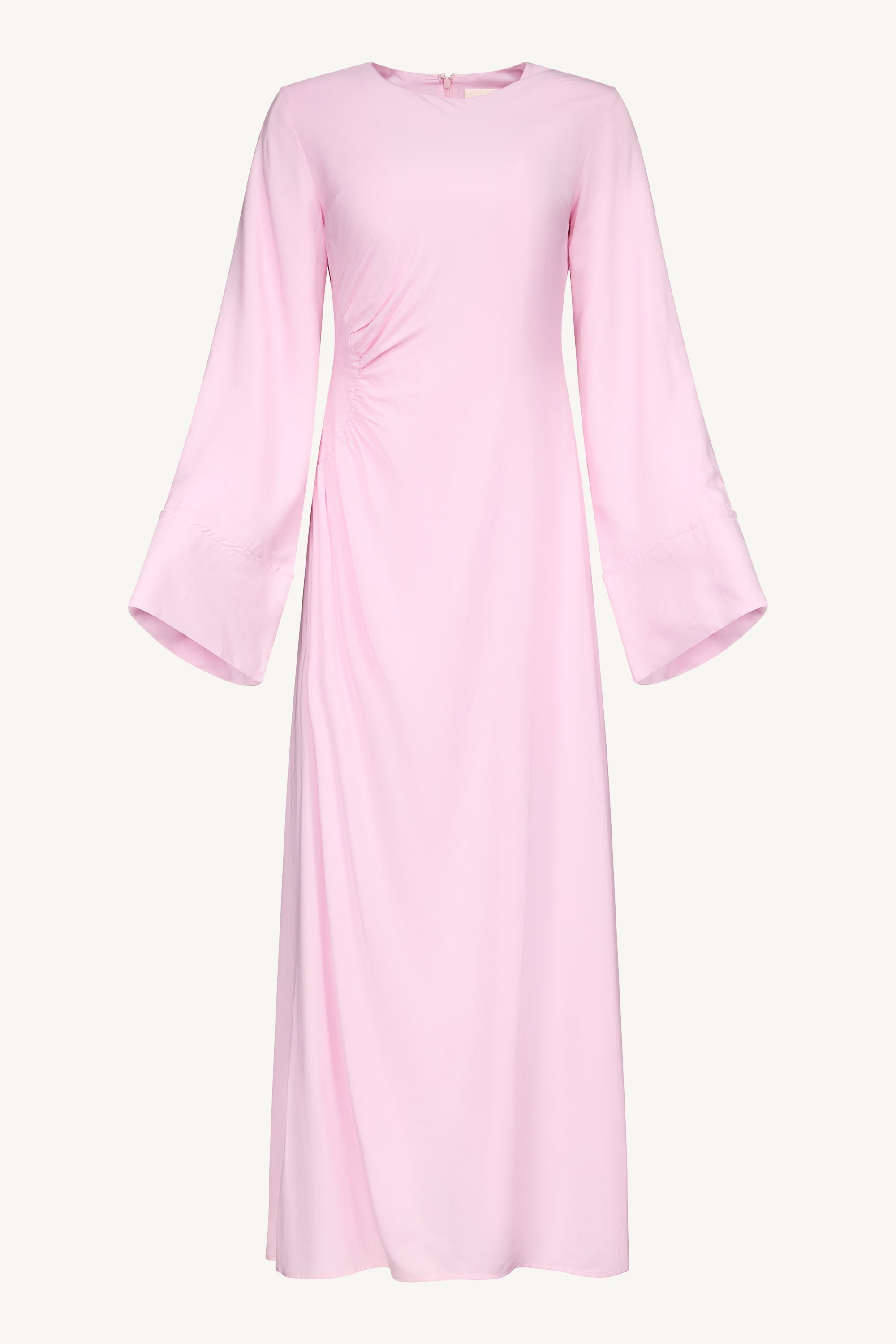 Mais Asymmetric Maxi Dress - Pastel Pink Dresses Veiled