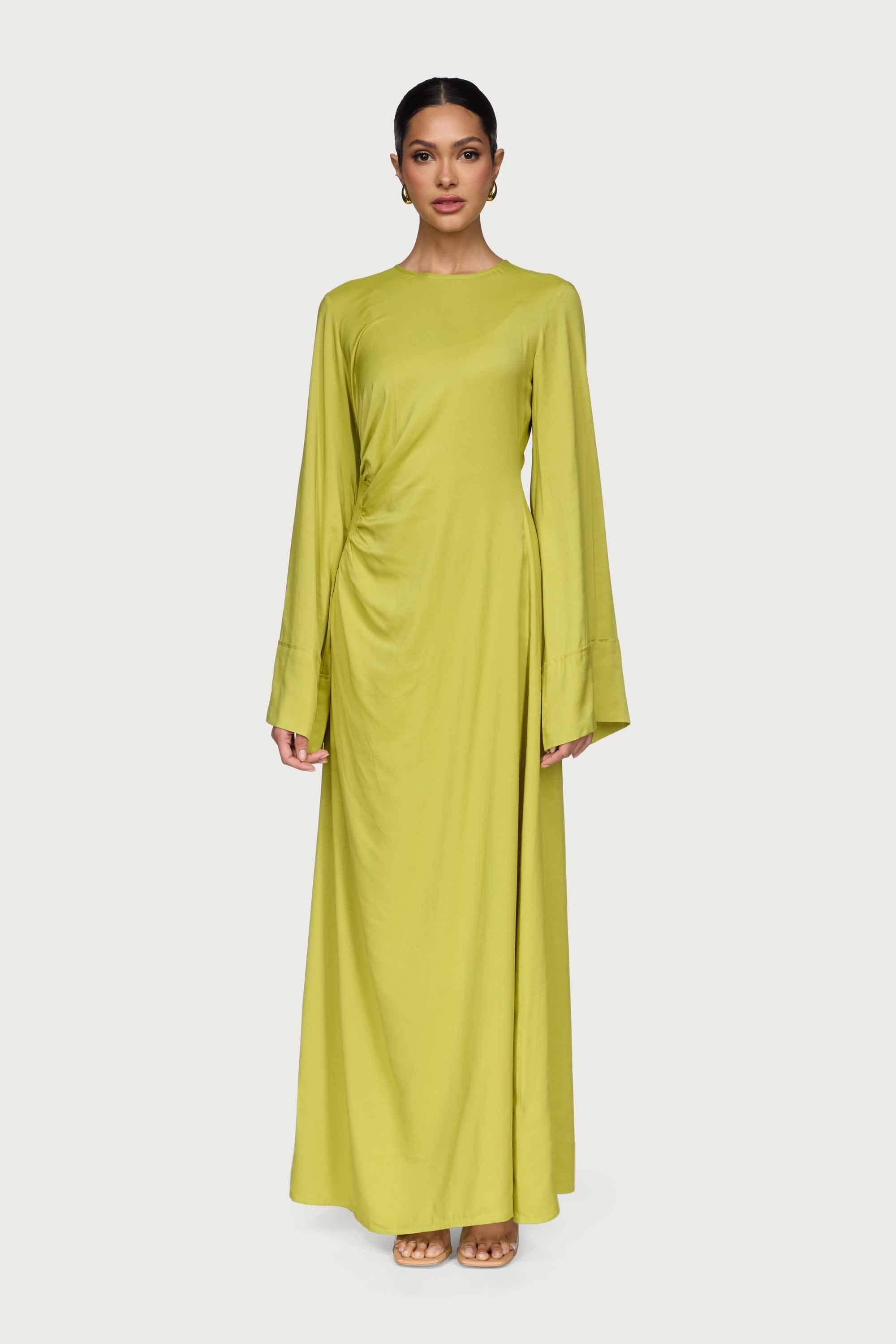Mais Asymmetric Maxi Dress - Pear Dresses Veiled