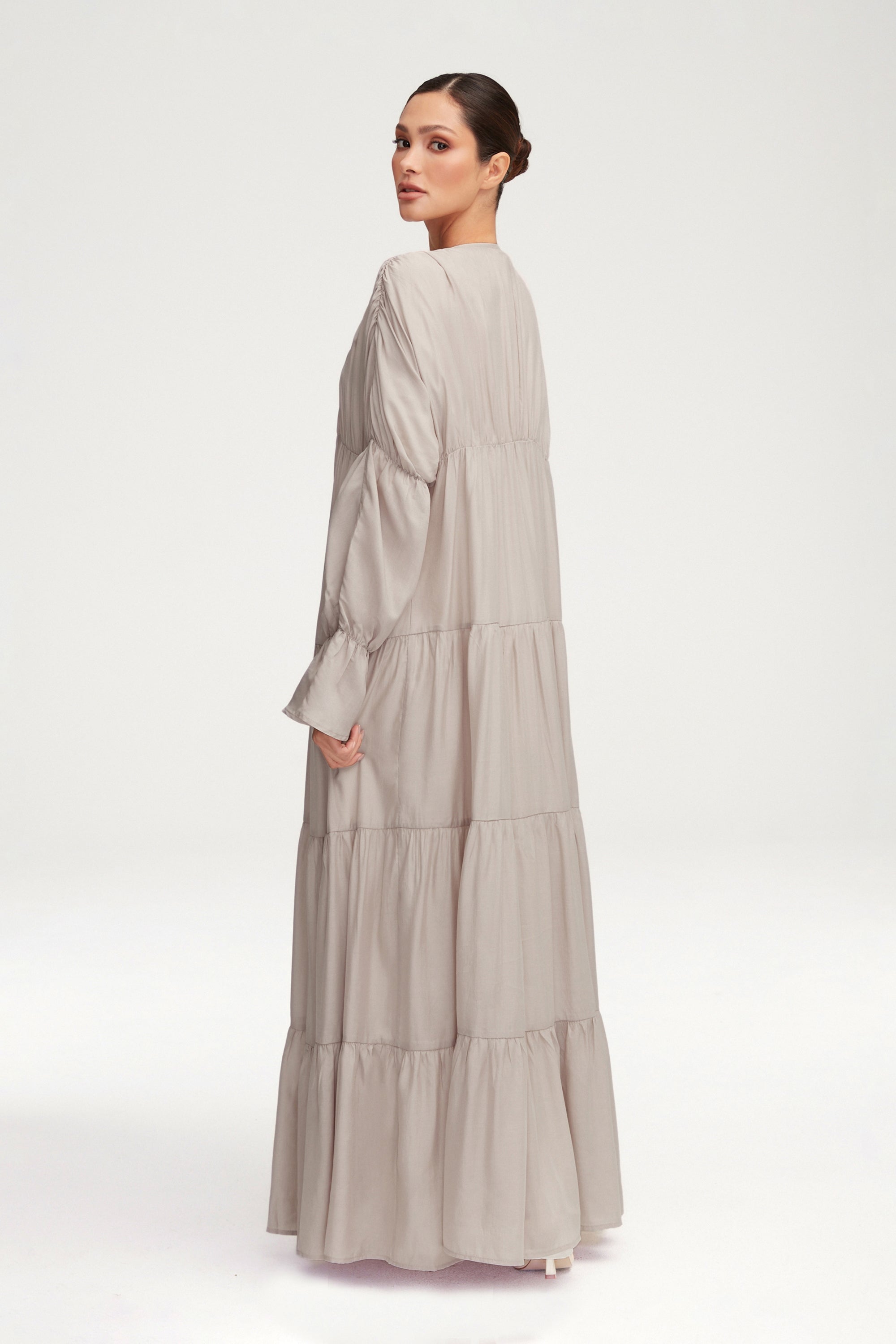 Malika Open Abaya - Cloud Clothing Veiled 