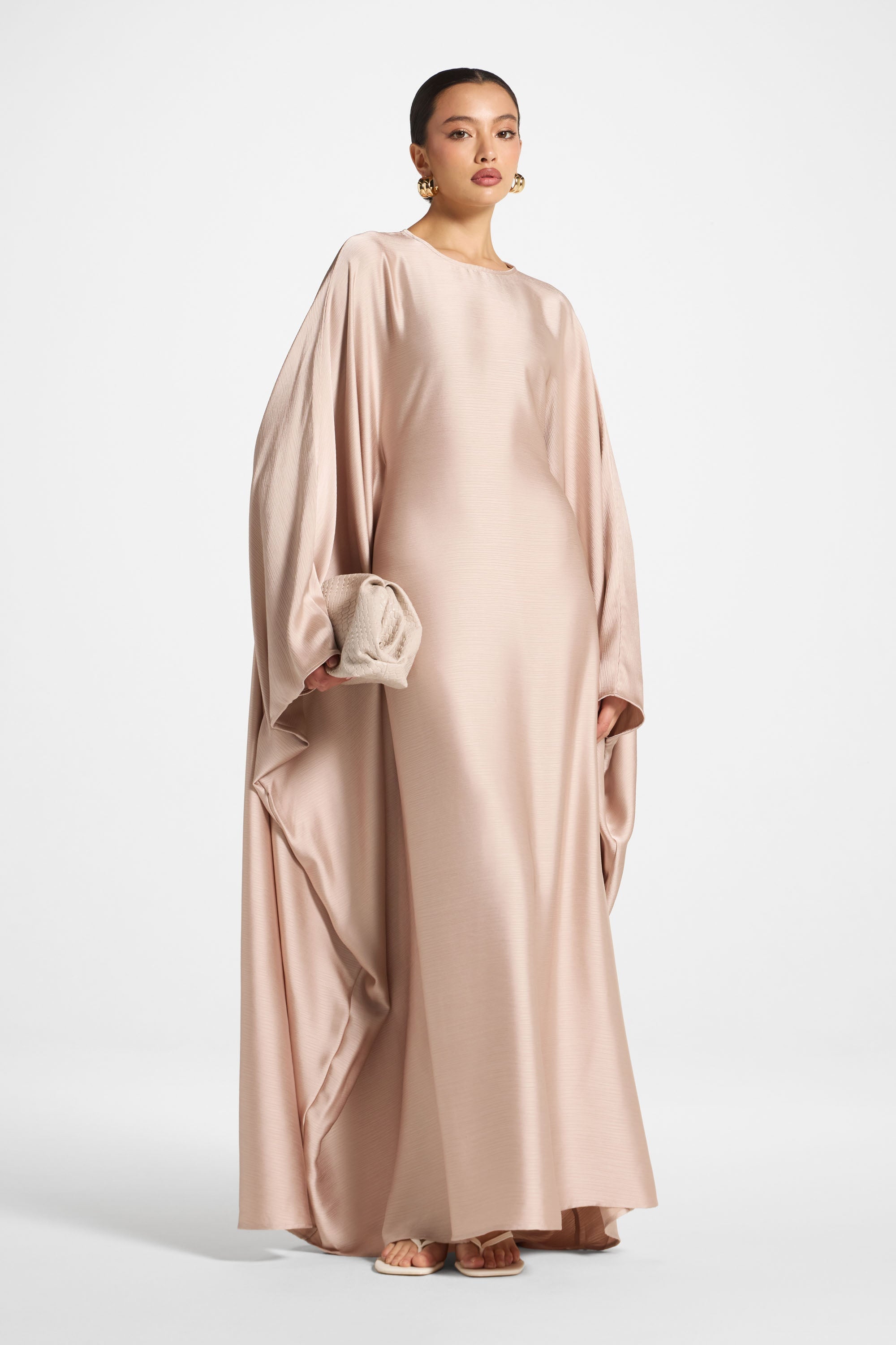 Maria Butterfly Abaya - French Vanilla Abayas Veiled