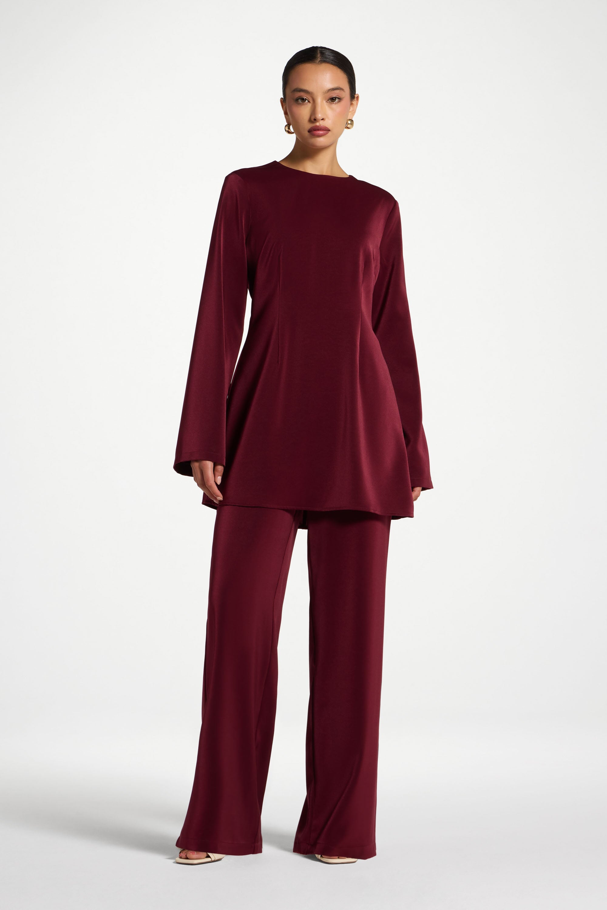 Matching Top & Pants Set- Pomegranate Abayas Veiled
