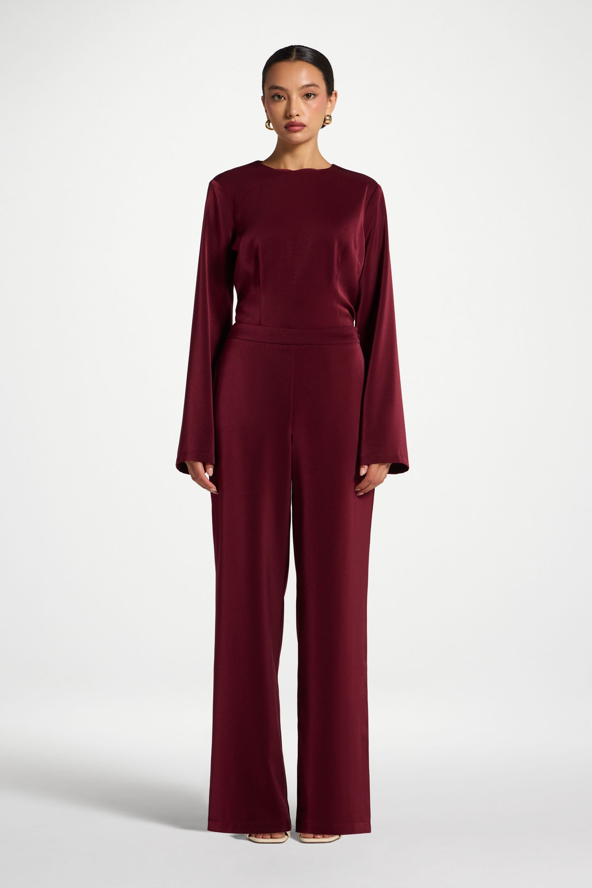 Matching Top & Pants Set- Pomegranate Abayas Veiled