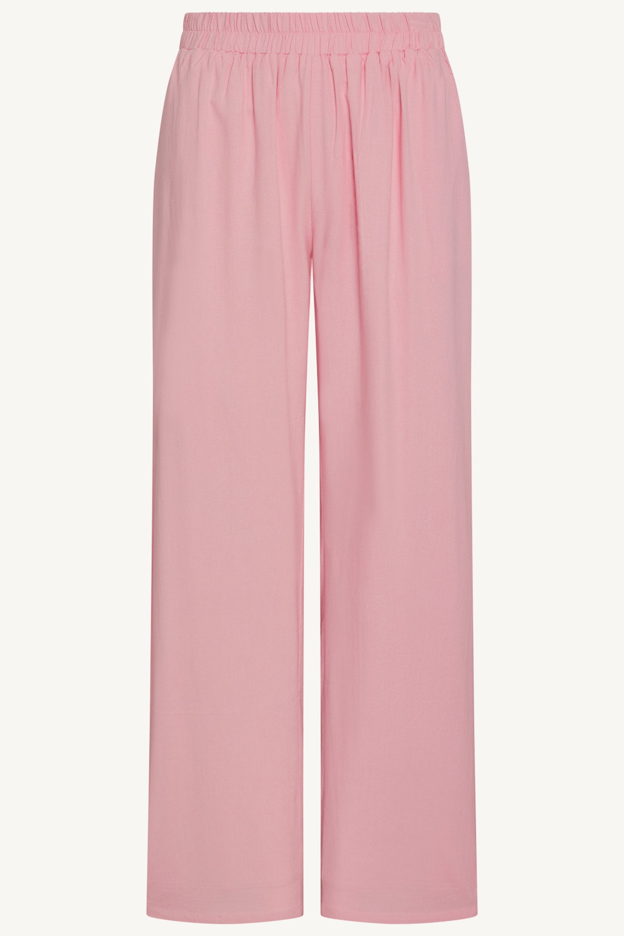 Maya Linen Matching Top & Pants Set - Summer Pink Abayas Veiled
