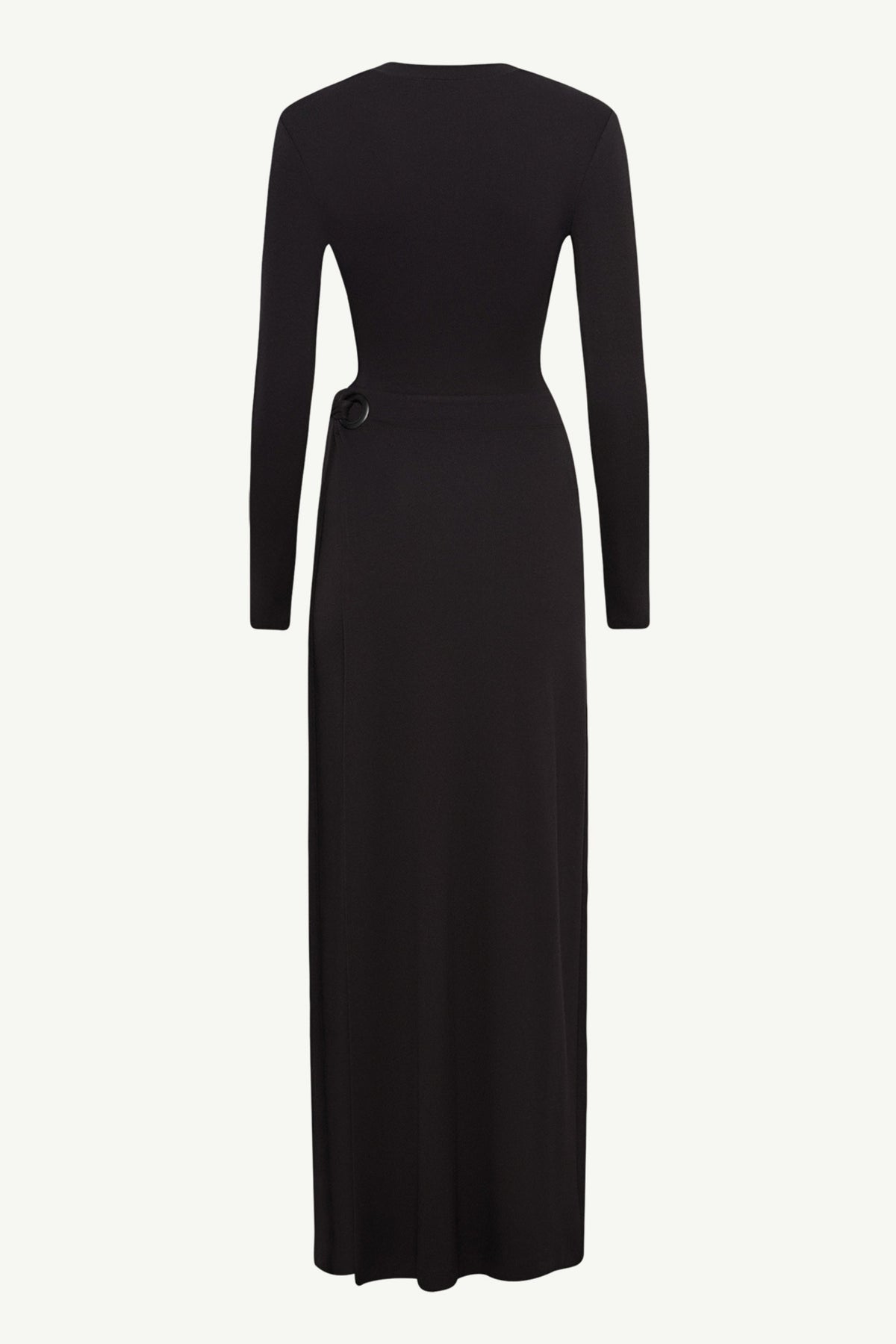 Melissa Jersey Maxi Dress with Wrap Skirt - Black Clothing epschoolboard 