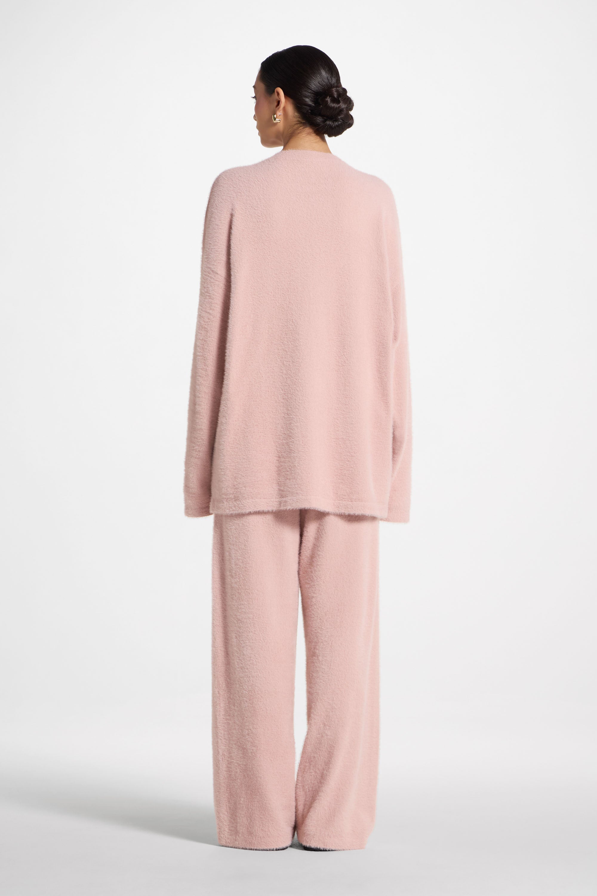 Mink Oversized Sweater - Baby Pink Abayas Veiled