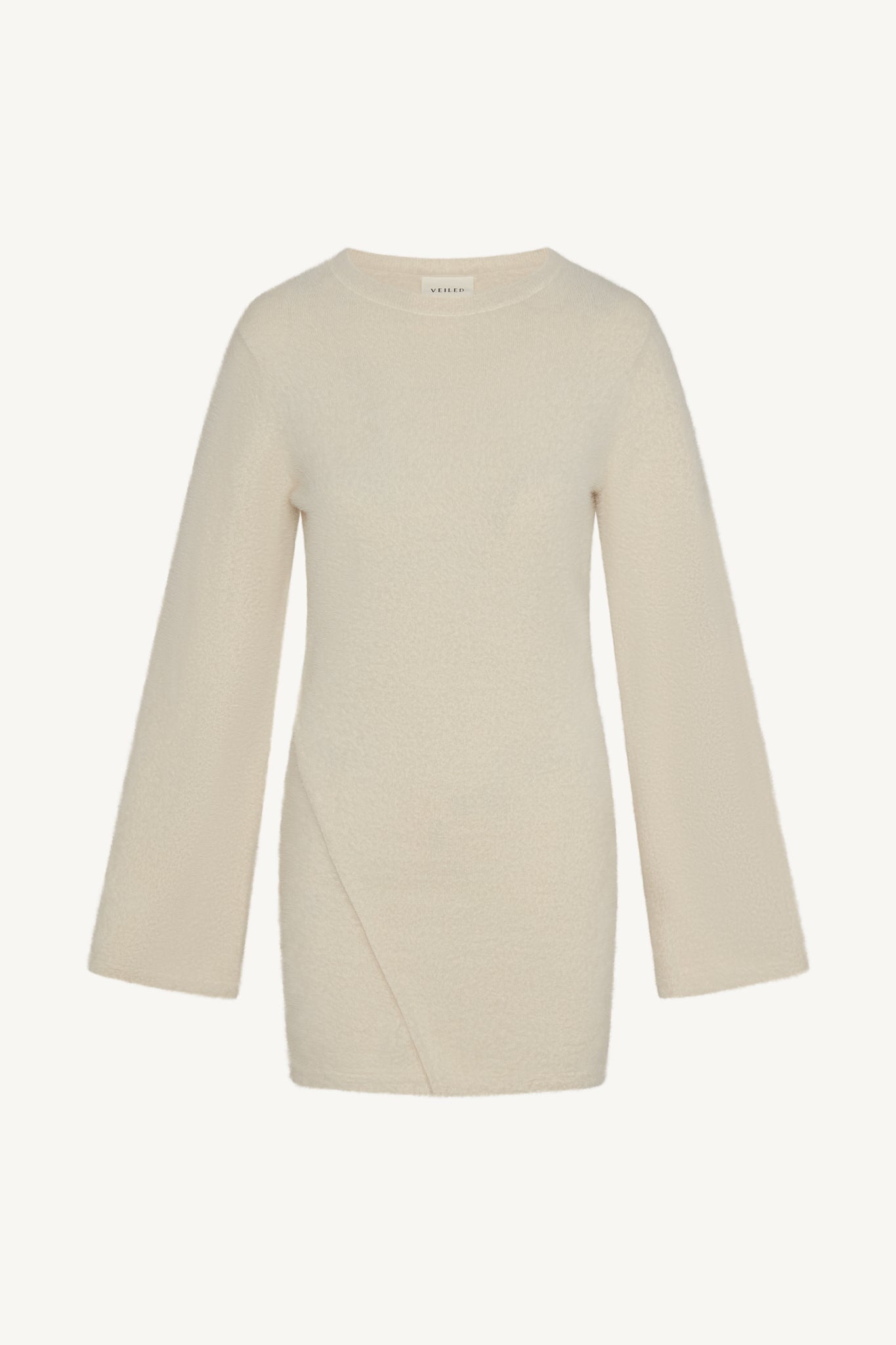 Mink Tunic Sweater - Off White Abayas Veiled