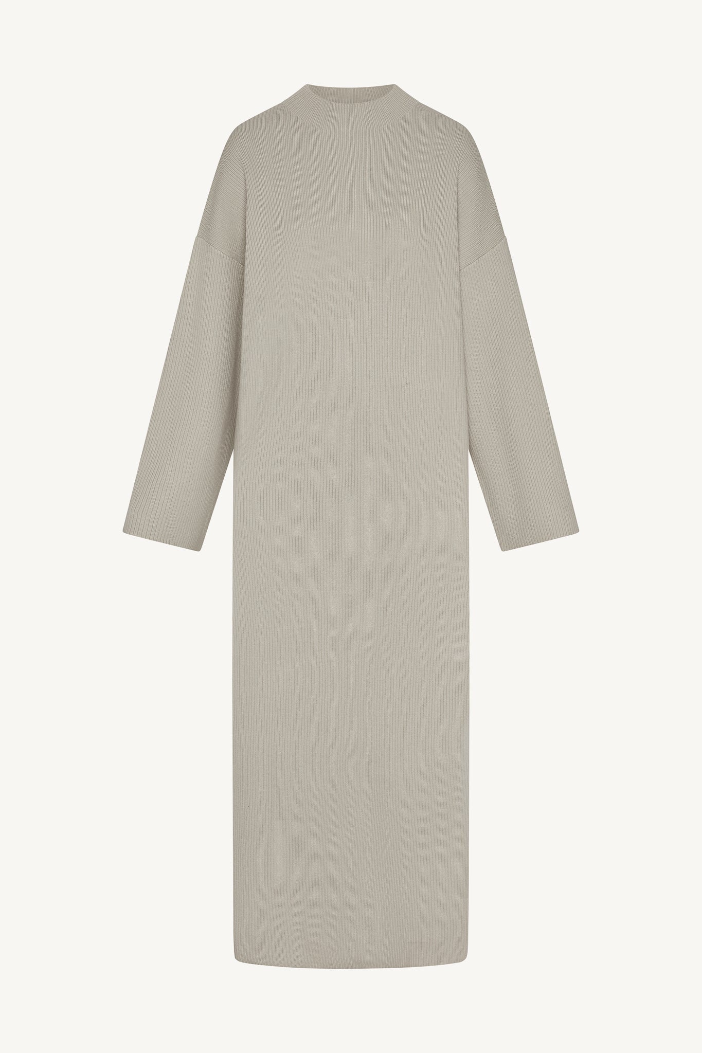 Mock Neck Knit Dress - Cloud Abayas Veiled