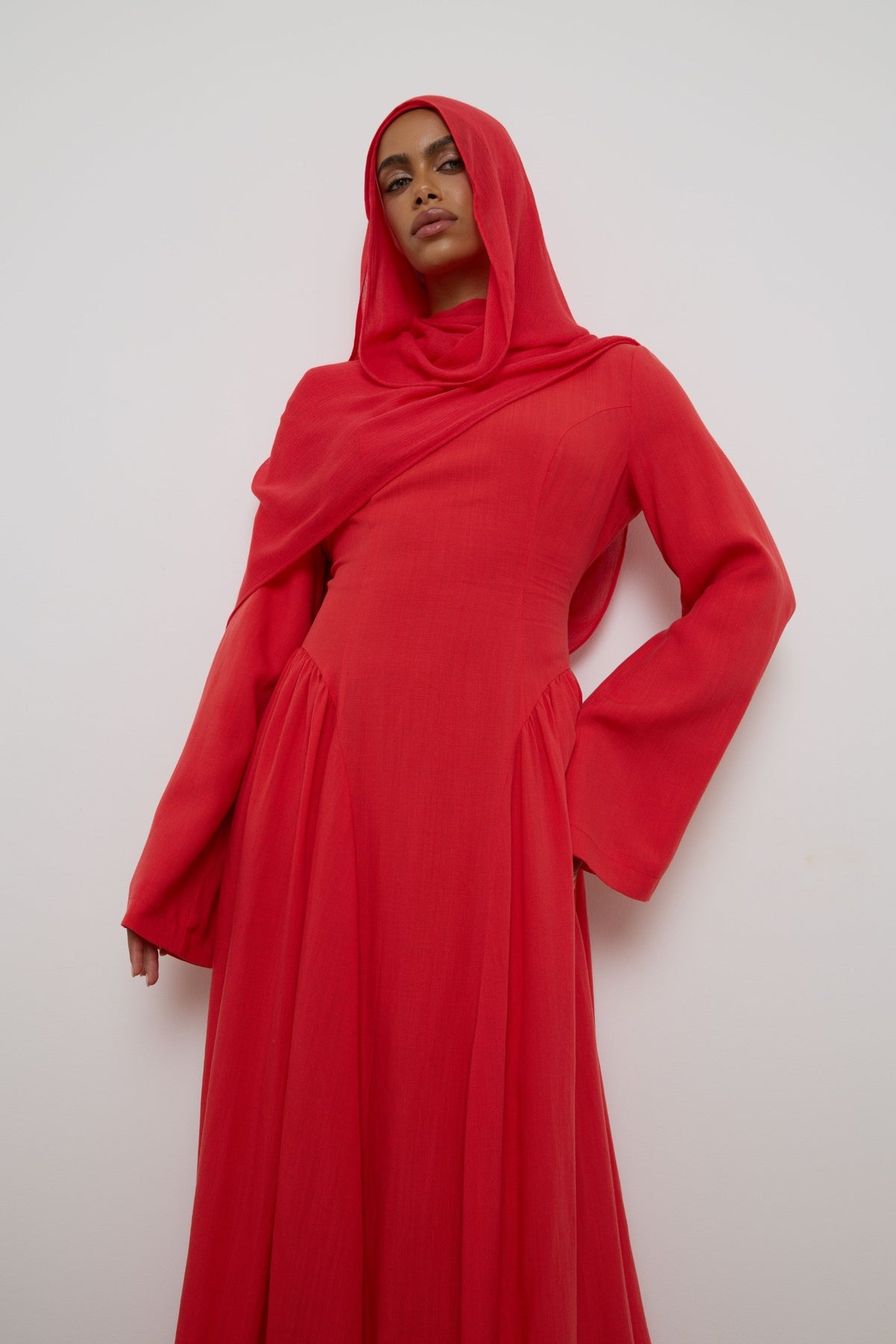 Modal Crinkle Fringe Hijab - Strawberry Hijabs Veiled