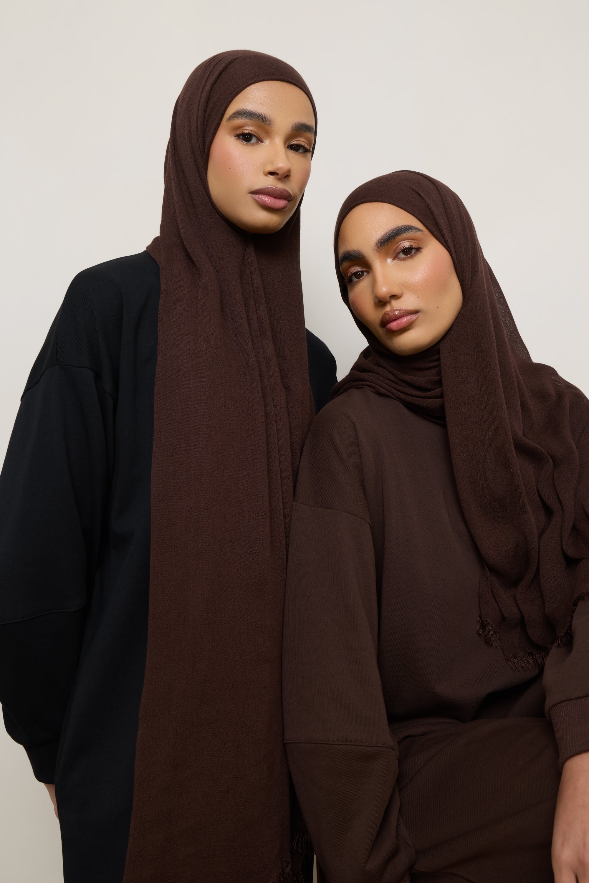 Modal Crinkle Hijab - Chocolate Truffle Hijabs Veiled