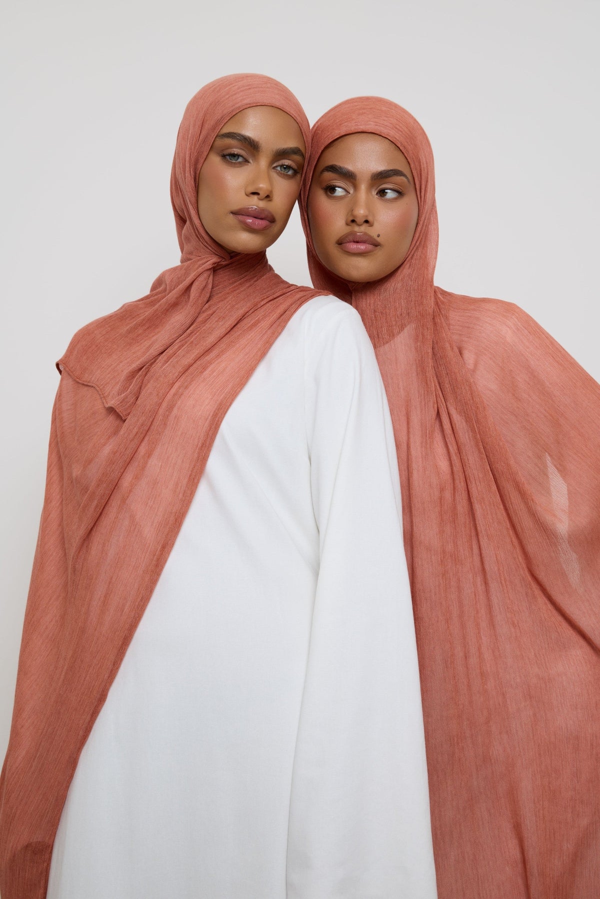 Modal Crinkle Hijab - Clay Hijabs Veiled