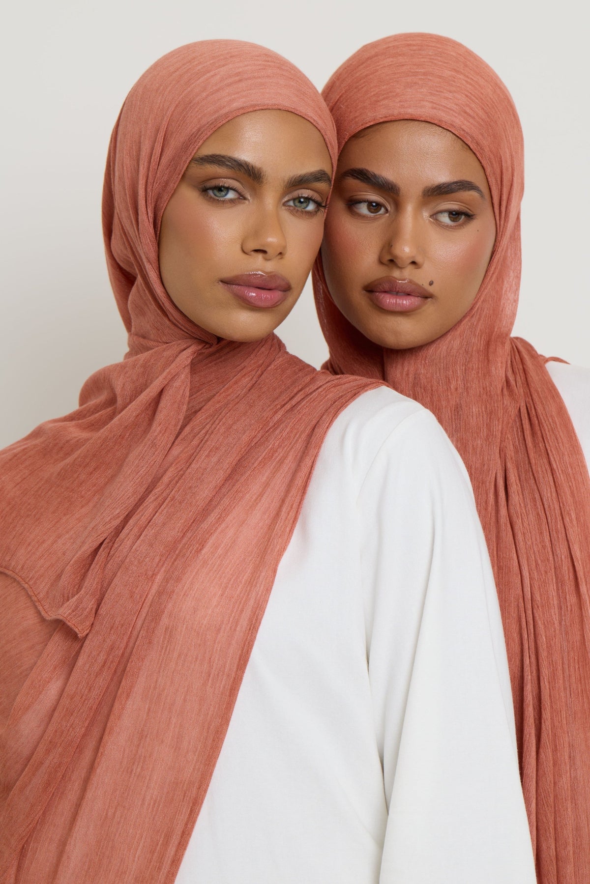 Modal Crinkle Hijab - Clay Hijabs Veiled