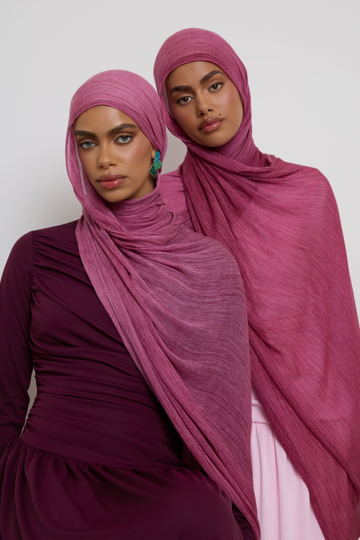 Modal Crinkle Hijab - Fig Hijabs Veiled