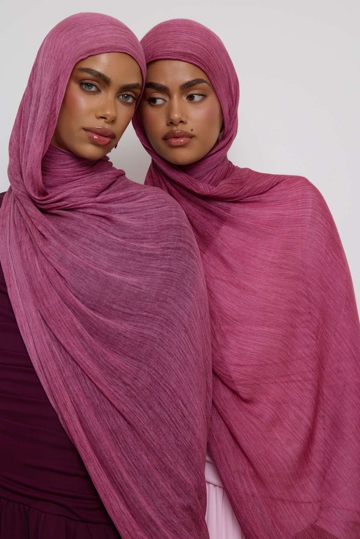 Modal Crinkle Hijab - Fig Hijabs Veiled
