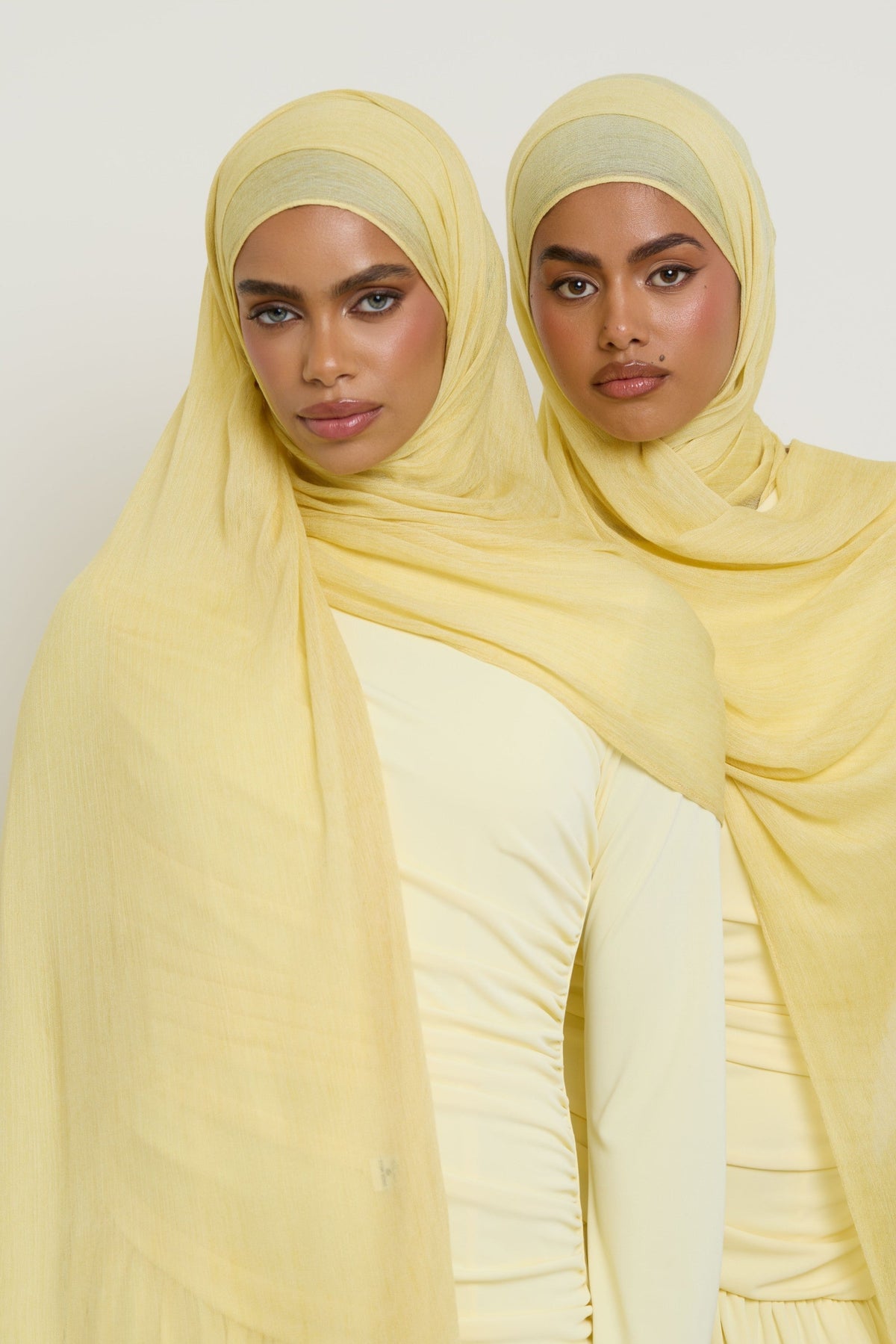 Modal Crinkle Hijab - Lemon Hijabs Veiled