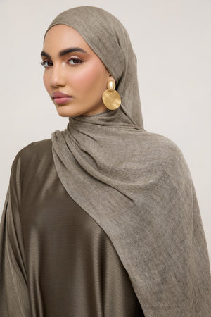 Modal Crinkle Hijab - Moonrock