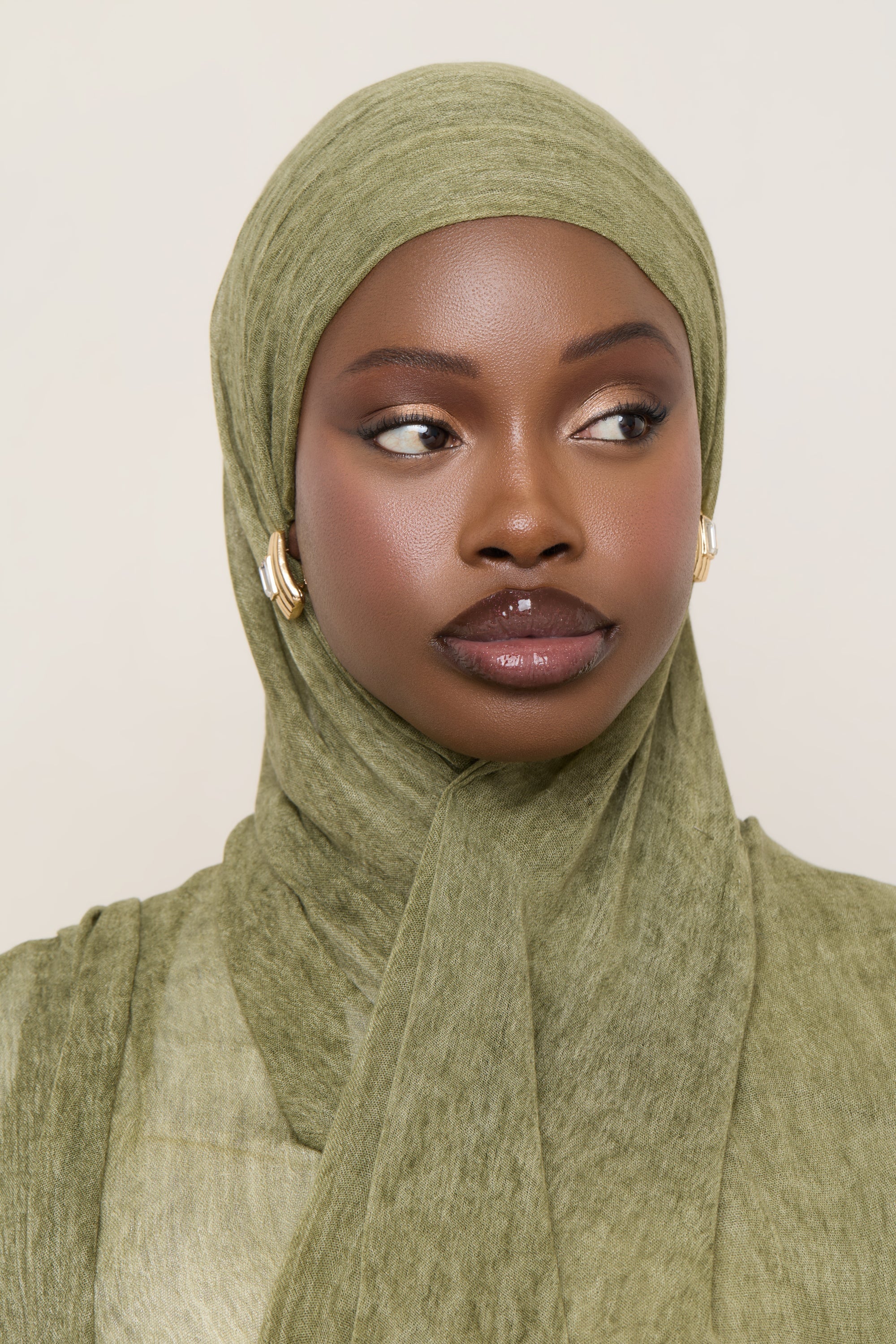 Modal Crinkle Hijab - Moss Hijabs Veiled