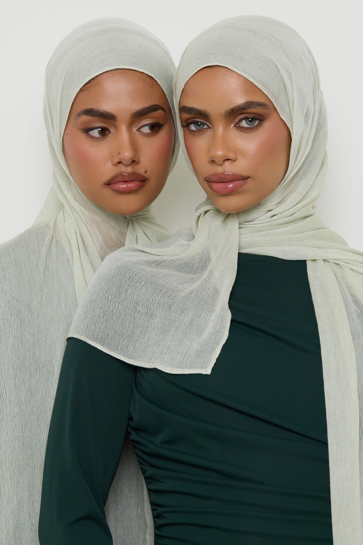 Modal Crinkle Hijab - Pistachio Hijabs Veiled