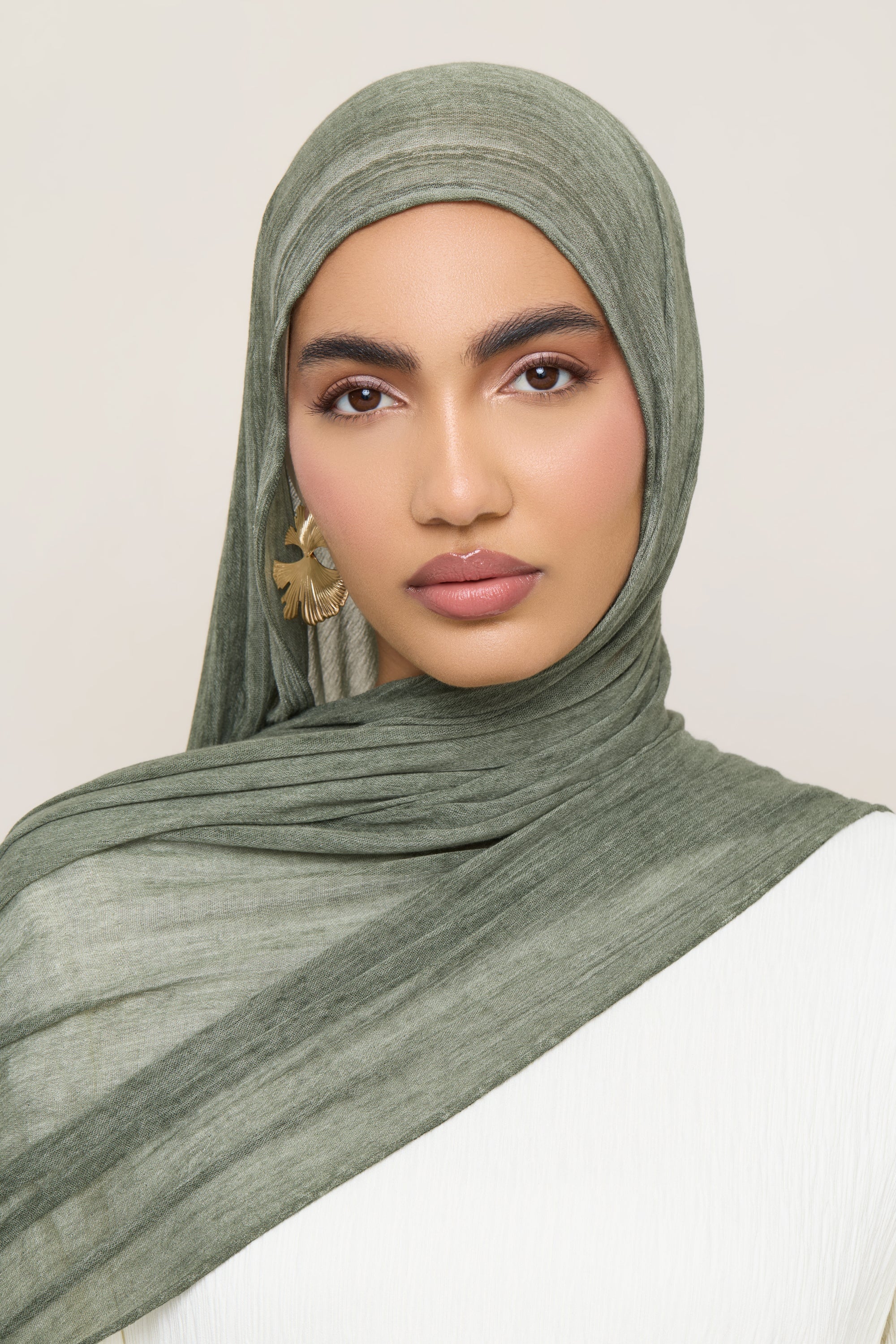 Modal Crinkle Hijab - Sage Hijabs Veiled