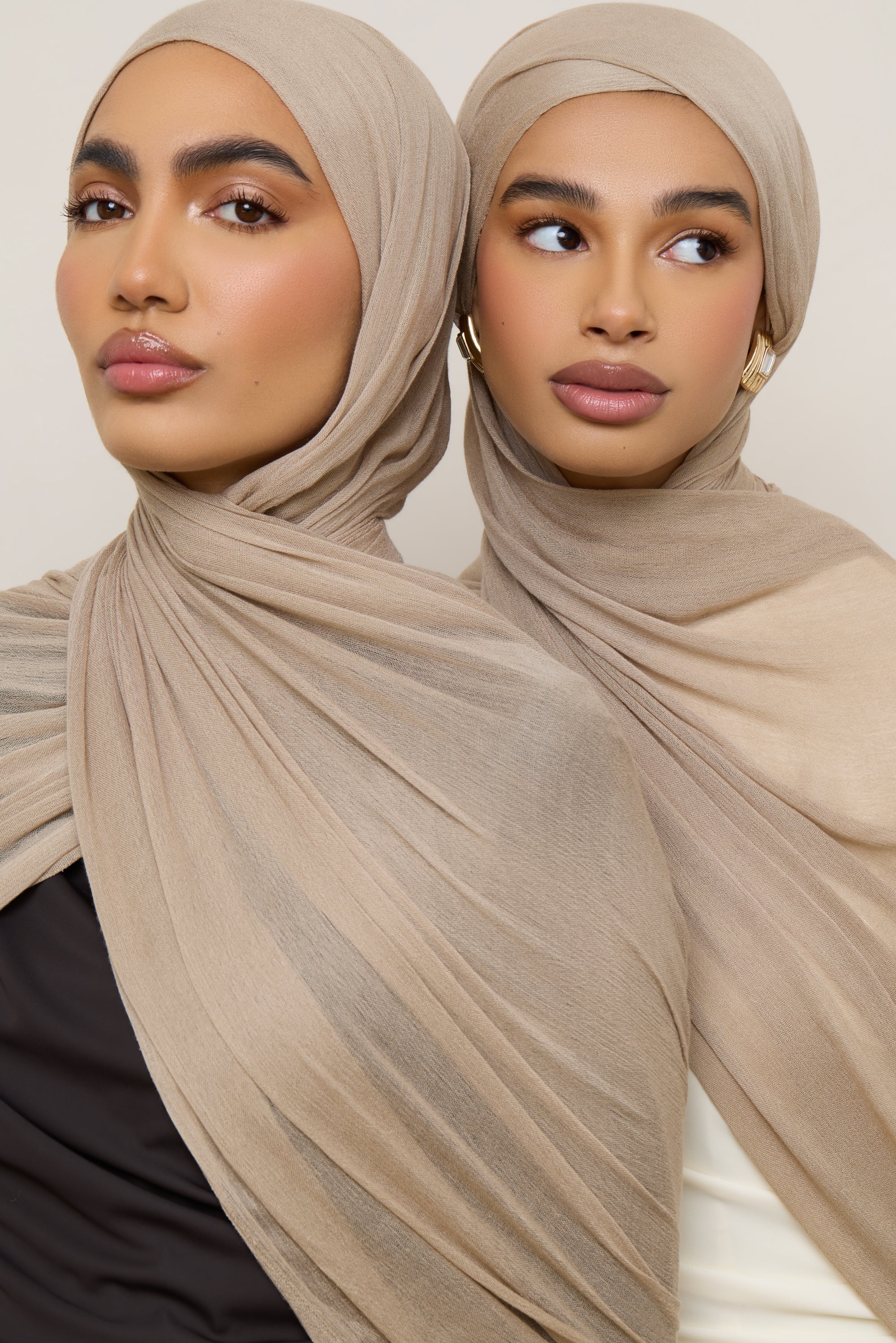 Modal Crinkle Hijab - Sand Hijabs Veiled