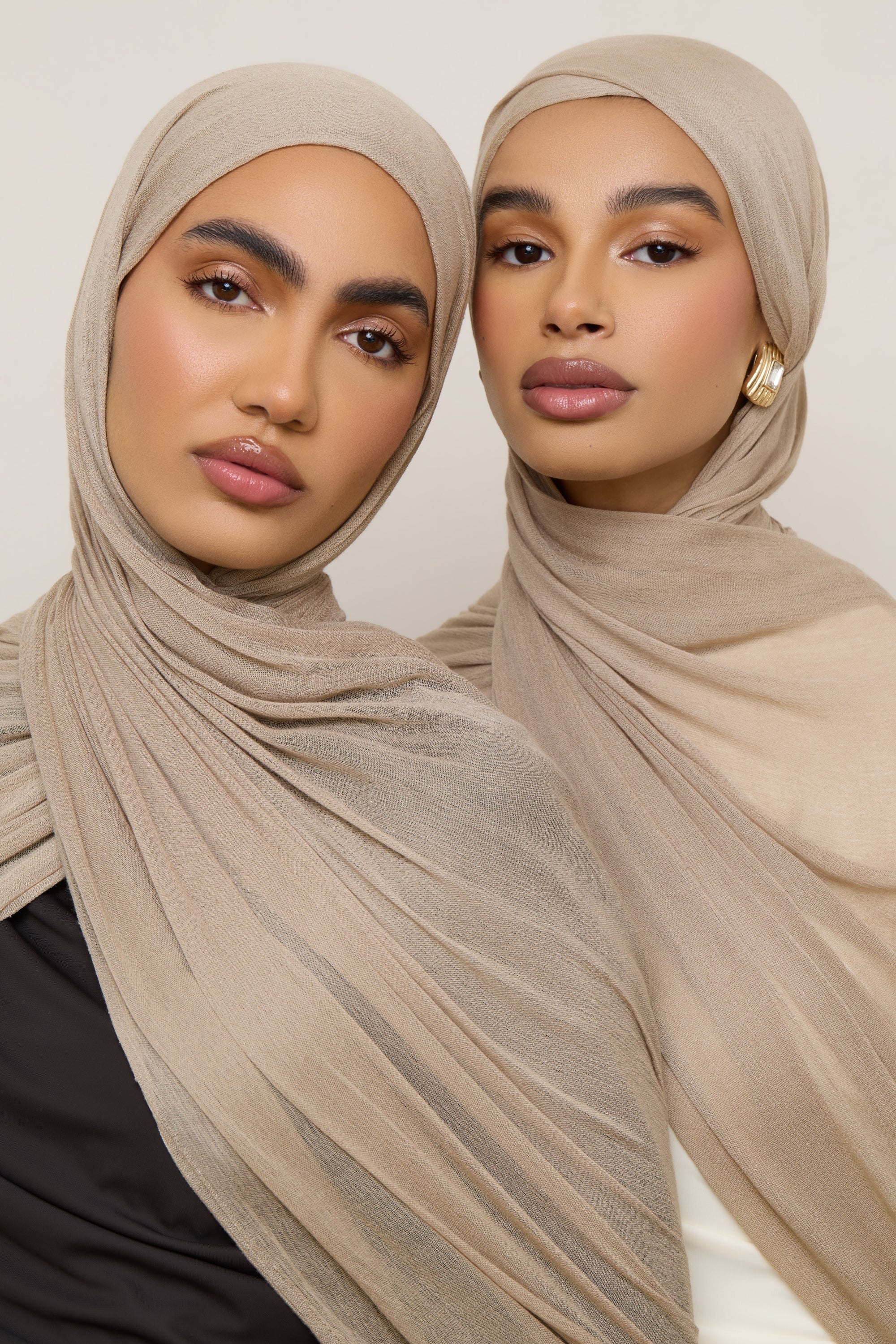 Modal Crinkle Hijab - Sand Hijabs Veiled