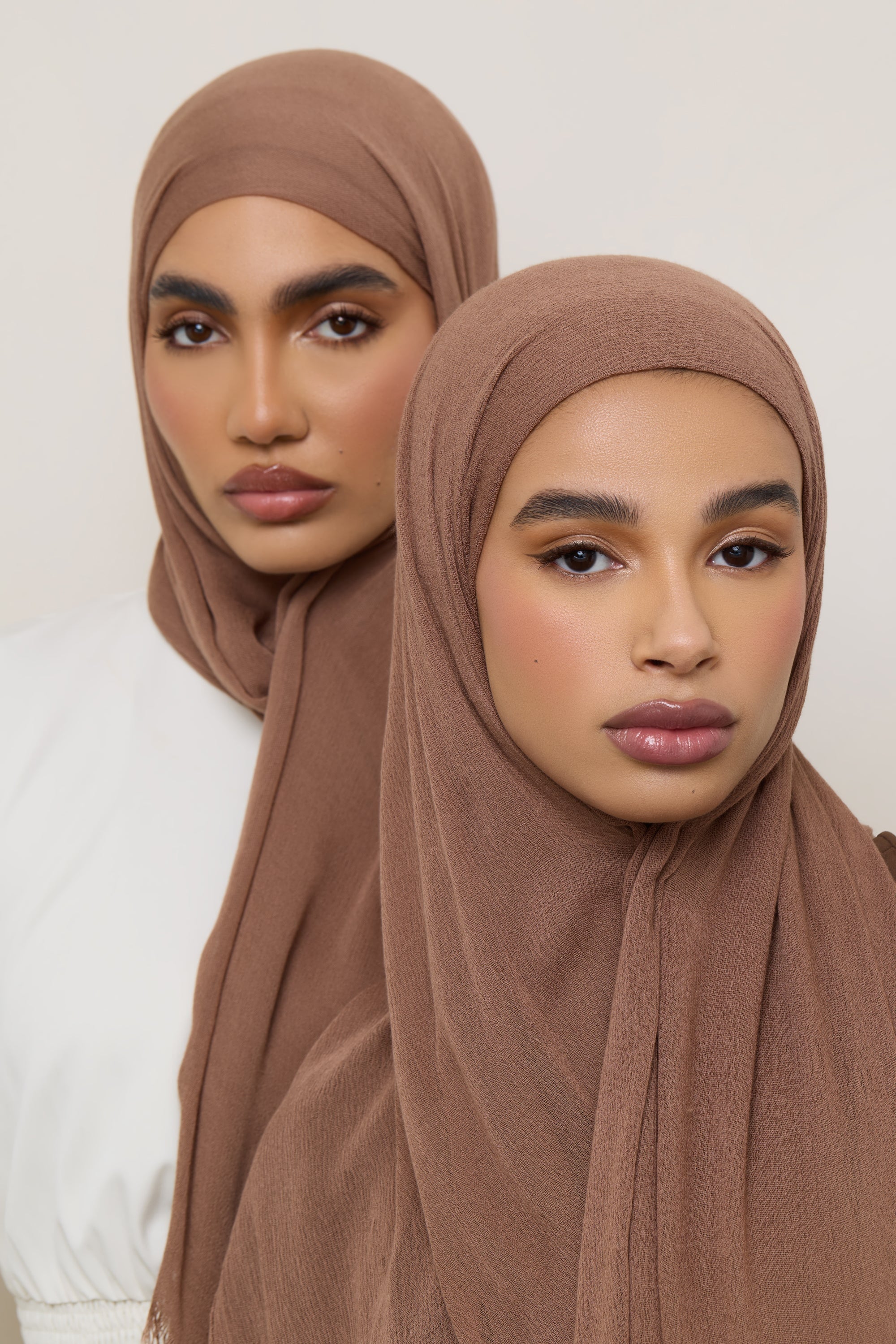 Modal Crinkle Hijab - Semolina Hijabs Veiled