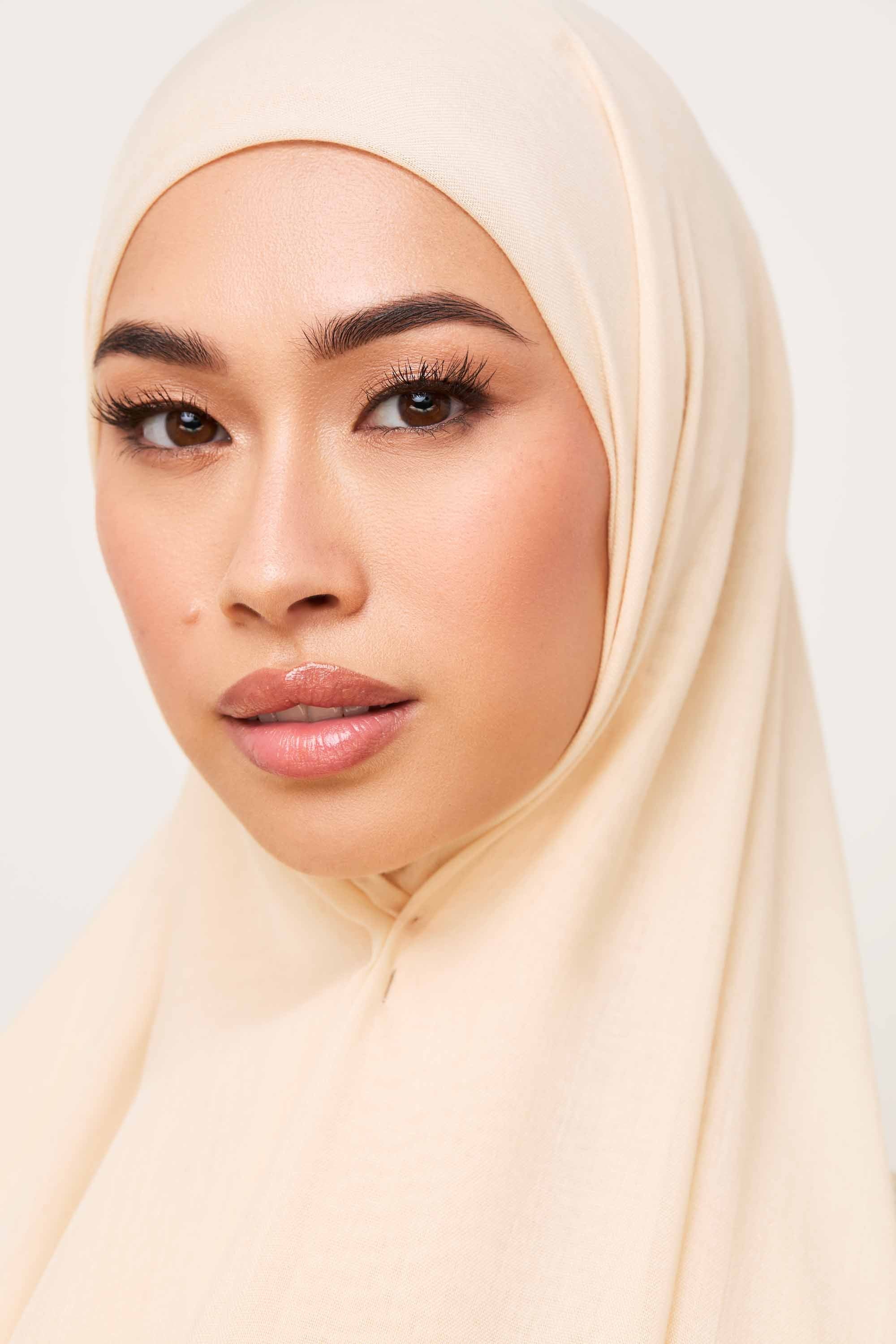 Modal Hijab - Buttercream Veiled