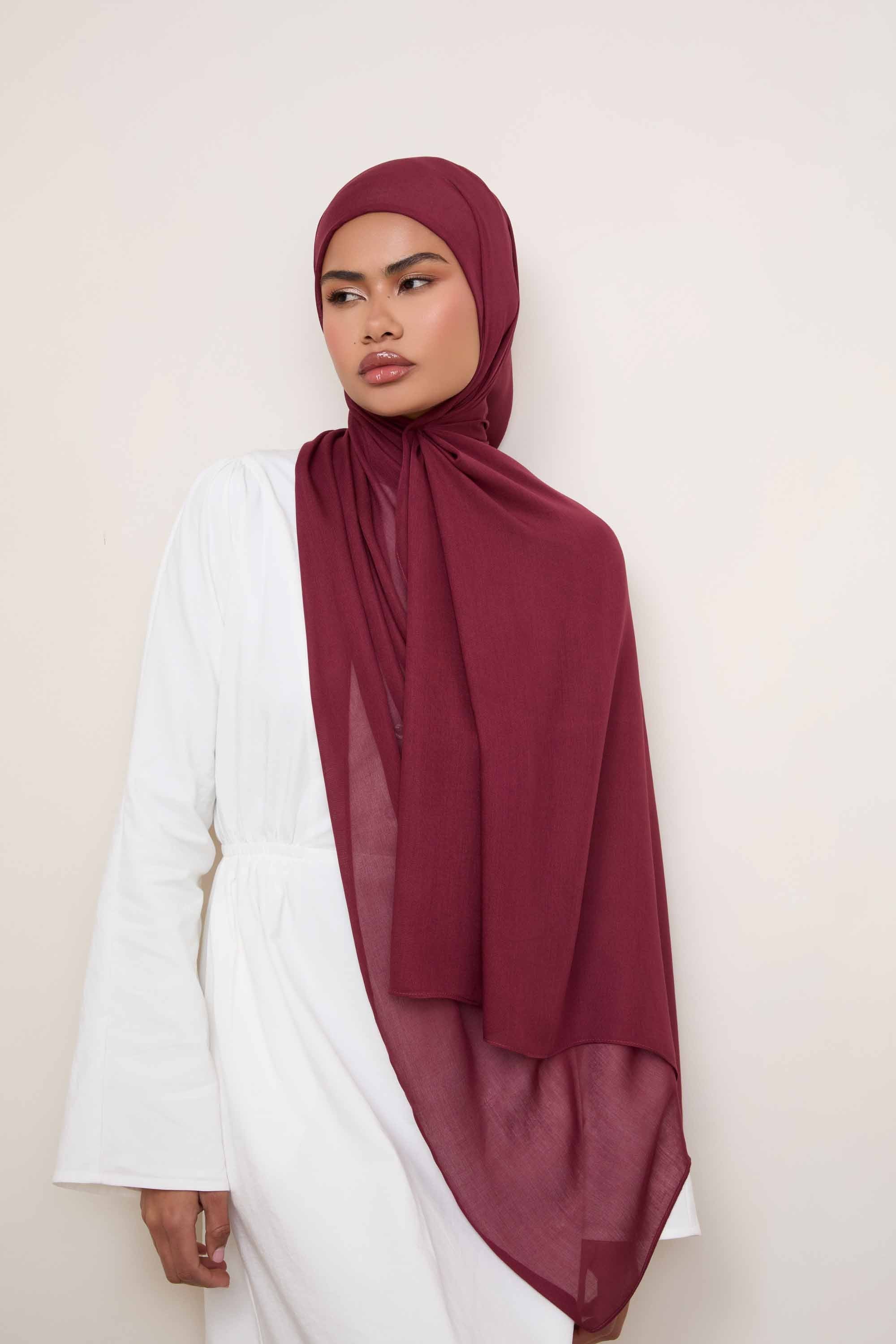 Modal Hijab - Cabernet Hijabs Veiled